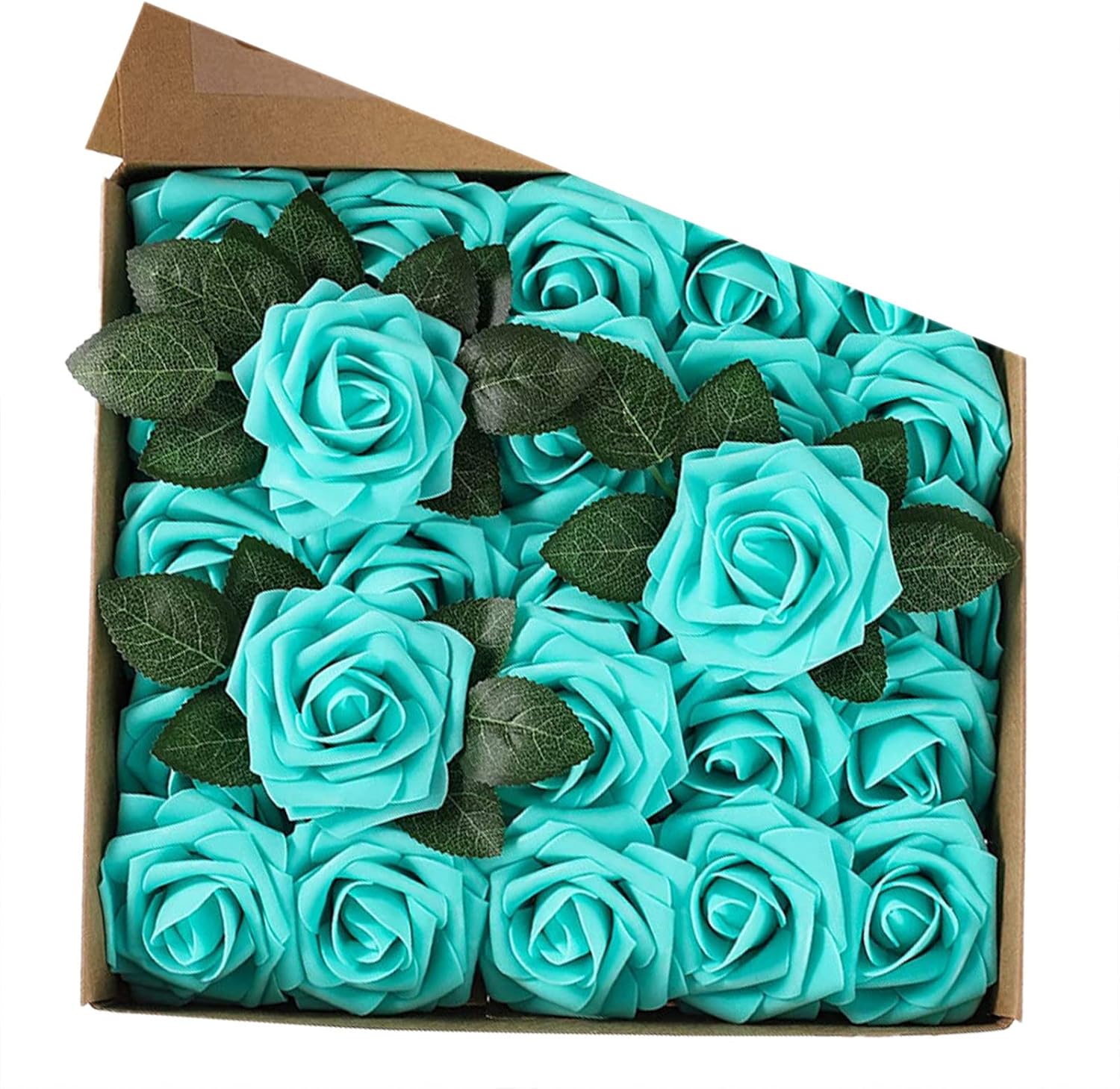 Artificial Flowers Roses Bulk 25Pcs Real Looking Fake