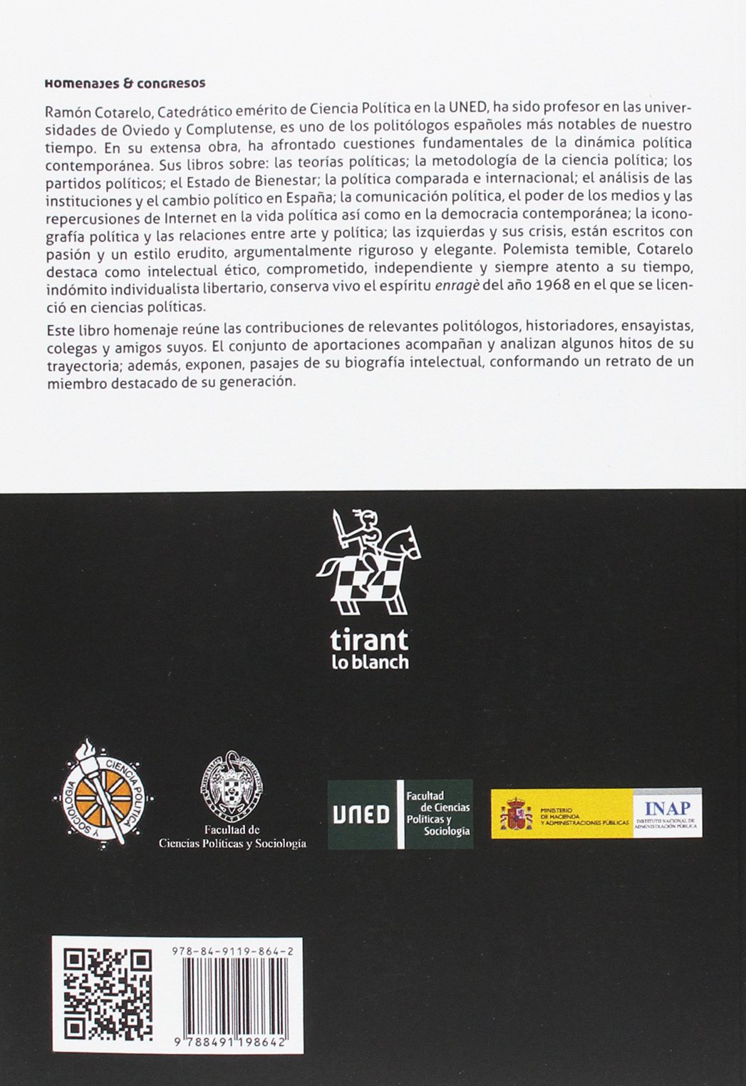 Ciencia y Política, una aventura vital . Libro Homenaje a Ramón Cotarelo (Homenajes y Congresos)