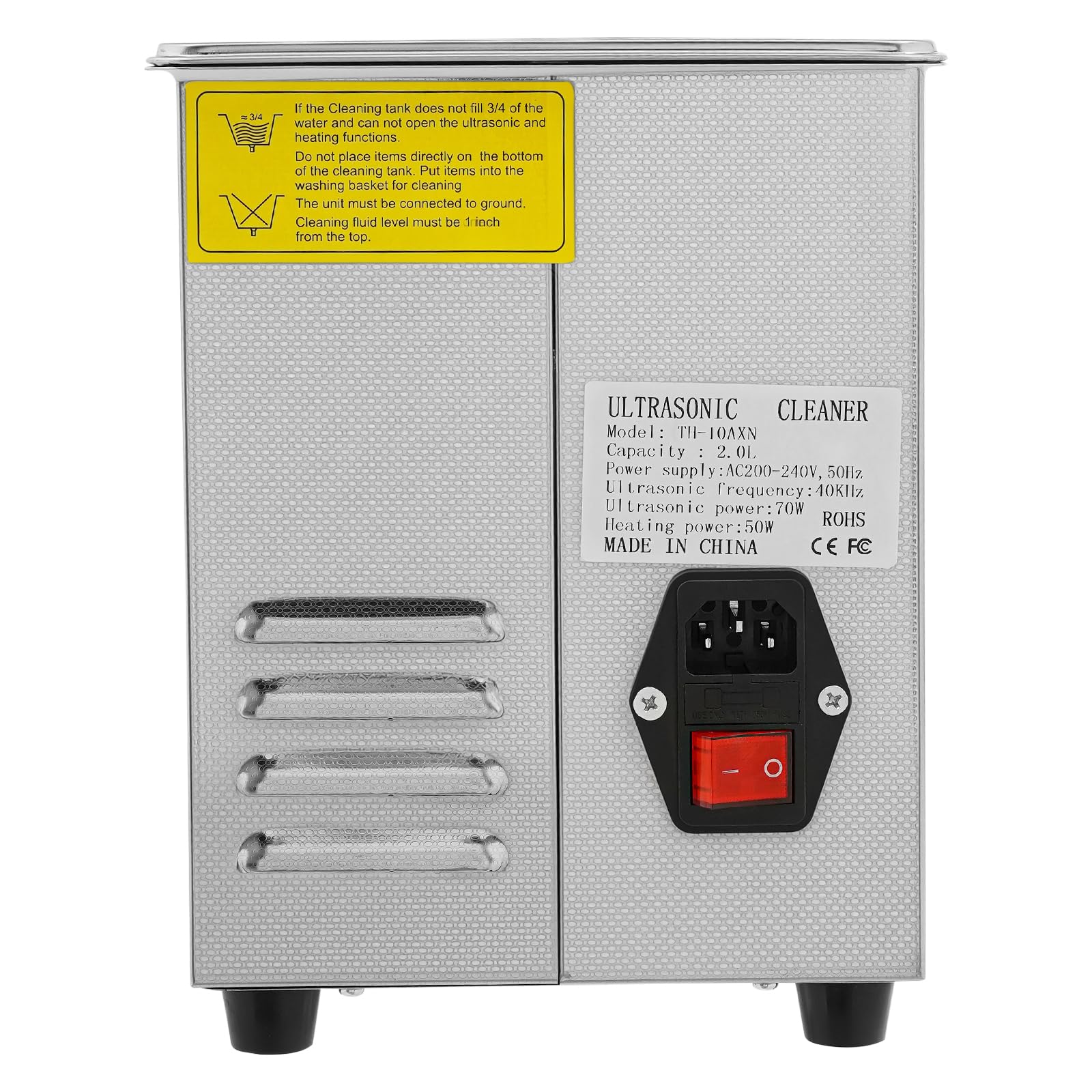 Ultraschallreinigungsgerät 2L Brillenreinigungsgerät 40KHz Ultraschallgerät Einstellbares 0-80℃ Schmuck Reinigung Zuhause, Zahnschiene Wasserdicht Ultraschall Reiniger mit Anzeigeleuchten