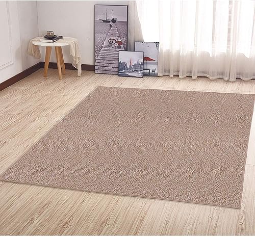 Miniatura 2 de Broadway Collection - Alfombras para interiores y exteriores, aptas para mascotas, color beige, 8 pies, cuadrada