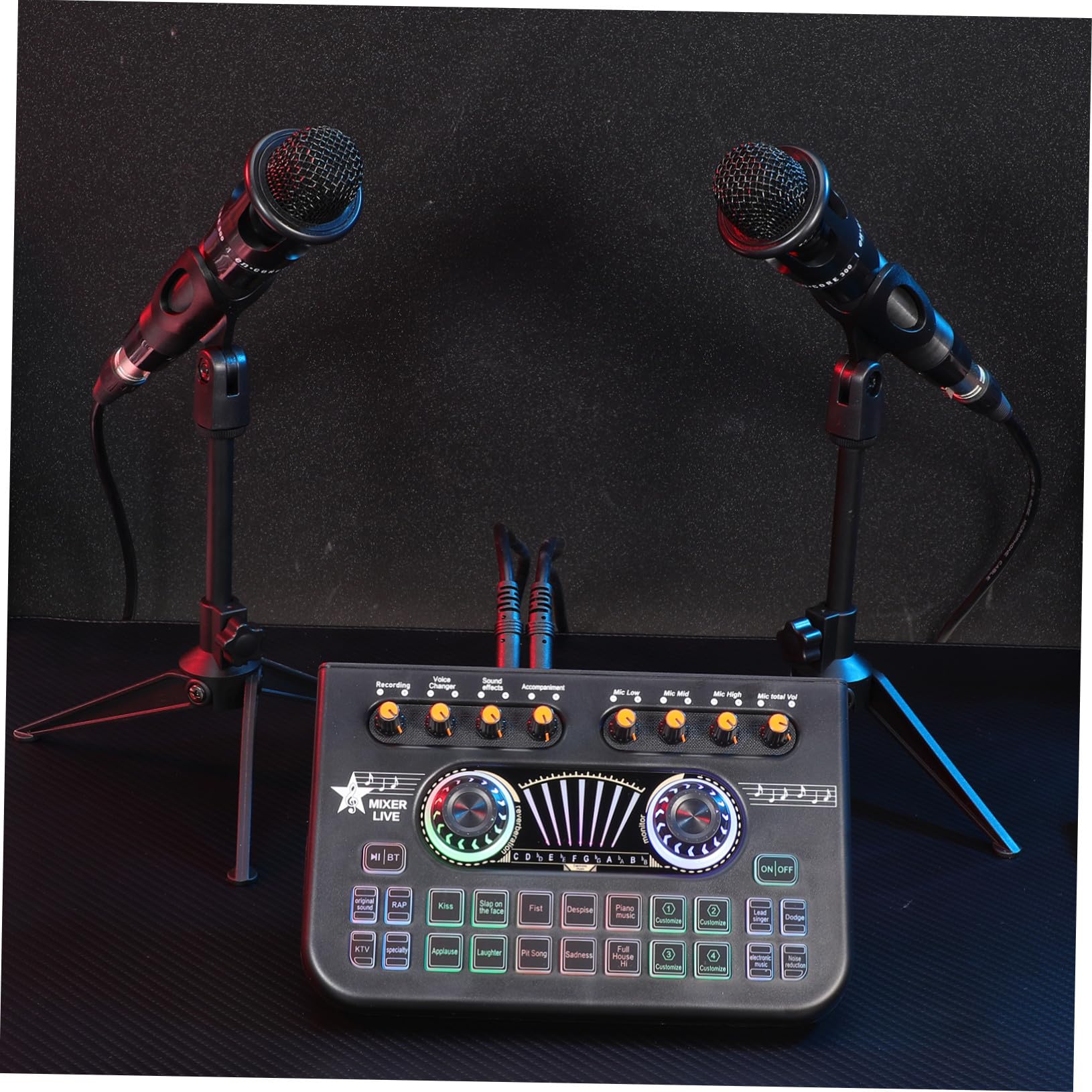 Podcast Ausrüstungspaket E300 mit X3 Soundkarte für Dj Einsteiger | 1 Satz, Metall Kunststoff Ausführung, für Gaming und Podcasting, mit Soundeffekten und Benutzerfreundlicher Bedienung