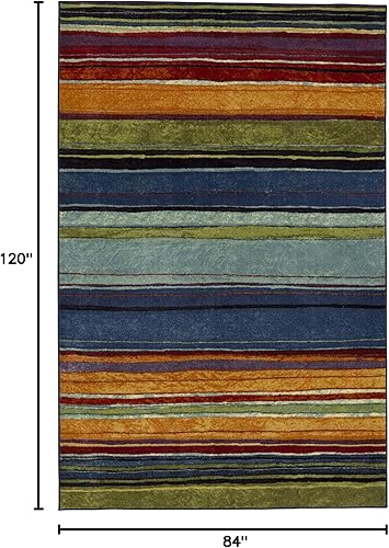 Miniatura 2 de Tapete impreso estilo arcoíris Mohawk Home colección New Wave, Látex, Multicolor