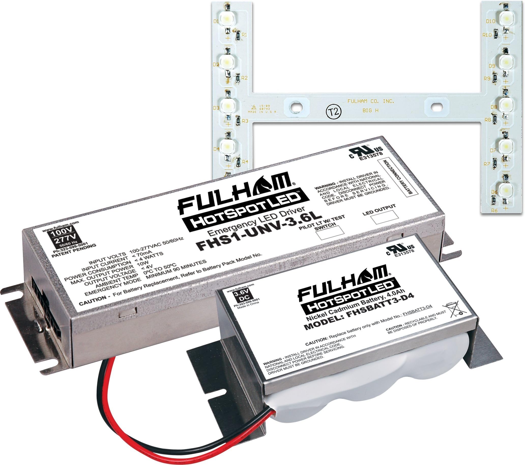 FulhamLighting FHSKITT08LHD HotSpot1 LED Emergency Battery Back Up Kit