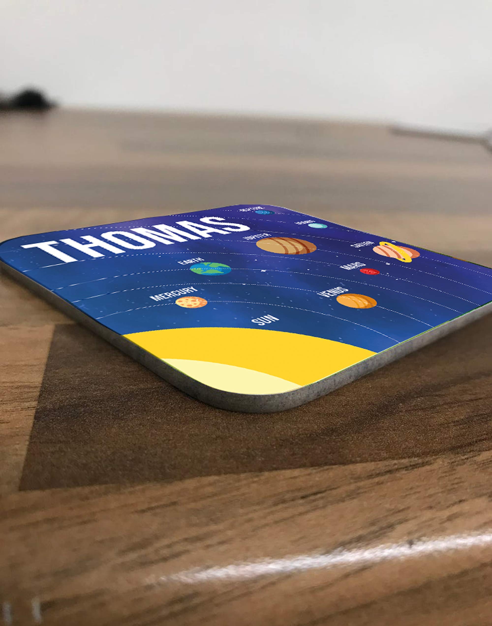 MakeThisMine Tazza E Sottobicchiere Personalizzati Con Nome - Design Dinosauro Colorato Per Bambini, Idea Regalo - 5