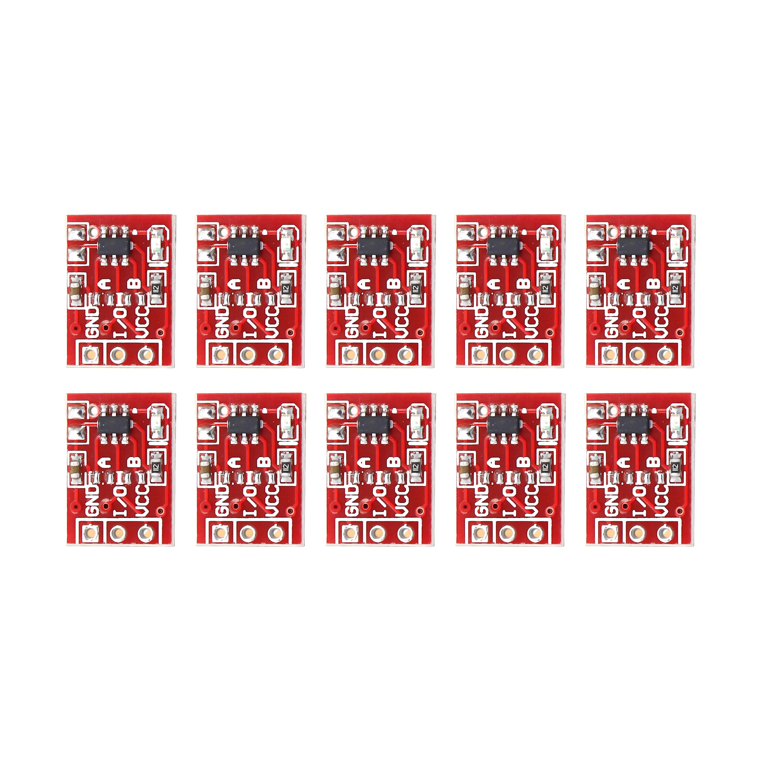 Electronic spices PACK OF 10 TTP223 Touch Key Switch Module Touching Button Capacitive Switches Self-Locking/No-Locking Jog 2.5-5.5V-image-23