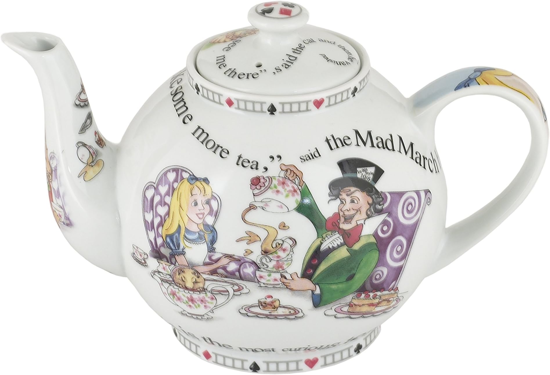 Cardew DesignAlice in Wonderland 4-Cup Teapot 30 Ounce