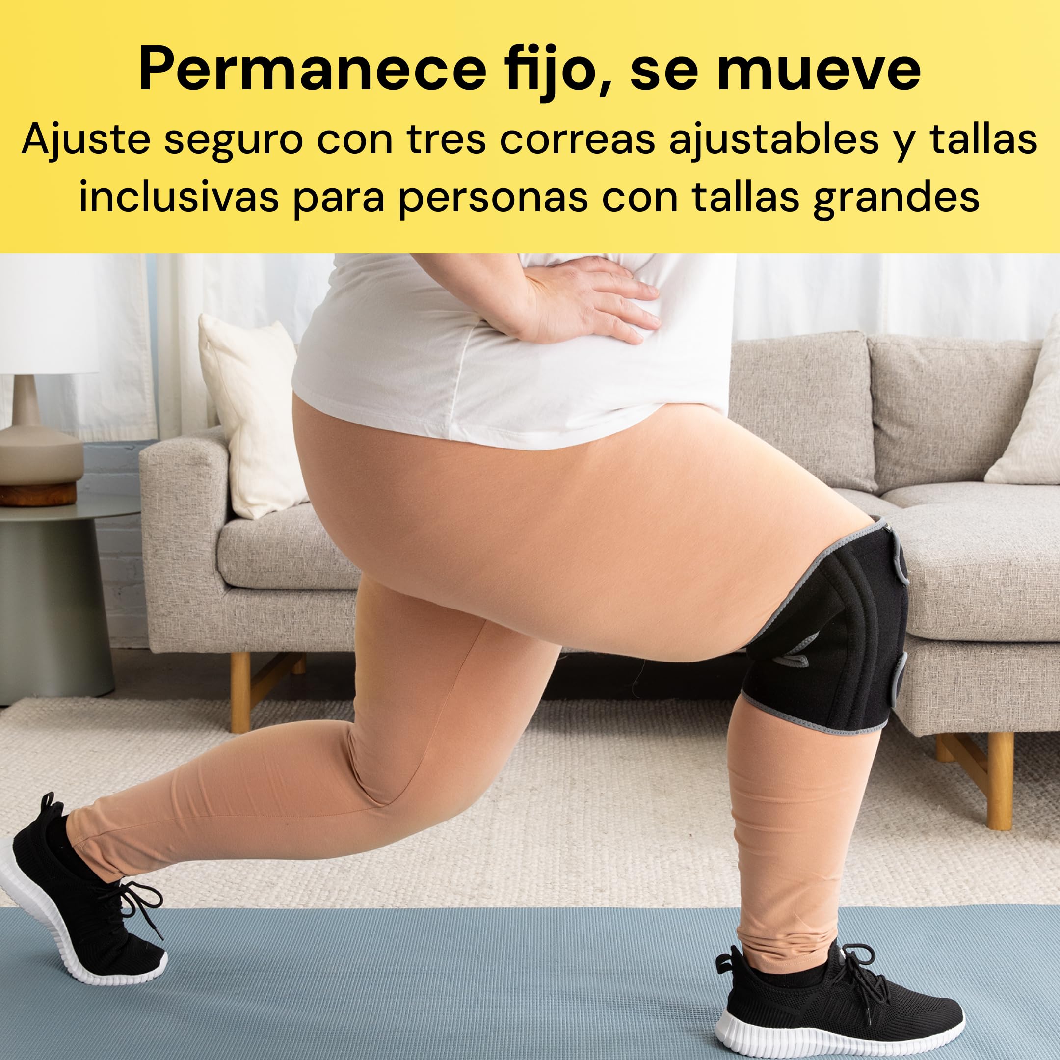 BraceUP Rodillera Tallas Grandes – Soporte de Rodilla de 2XL a 5XL para Dolor de Rodilla, Hombre y Mujer, rodillera talla grande (2XL-3XL)