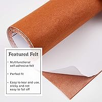 Vista 5 de BENECREAT Forro de estante de fieltro autoadhesivo de 15.7" x 78.7" para hacer disfraces DIY y caja de joyería, tela despegar y pegar, 1mm de grosor