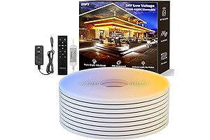 Rope Light Under Cabinet White Dimmable, Daylight Warm White LED Strip Lights