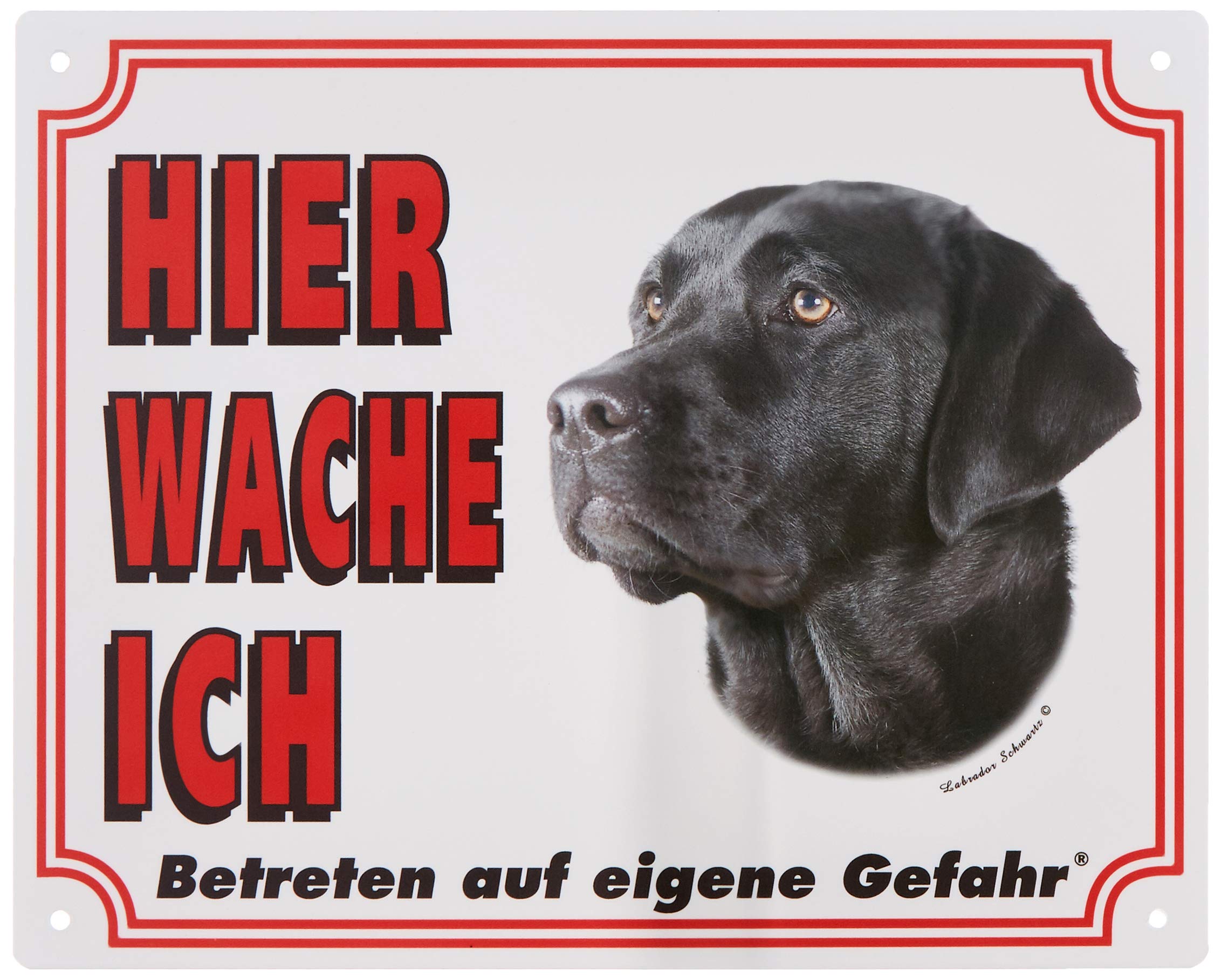 Nobby 93218 Warning Sign Labrador dunkel