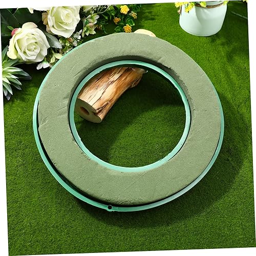 Miniatura 6 de Didiseaon 6 piezas de ventosas de 8 pulgadas, anillo de espuma fresca, anillo floral, arreglo floral, bloque de espuma hueco, anillo de espuma de