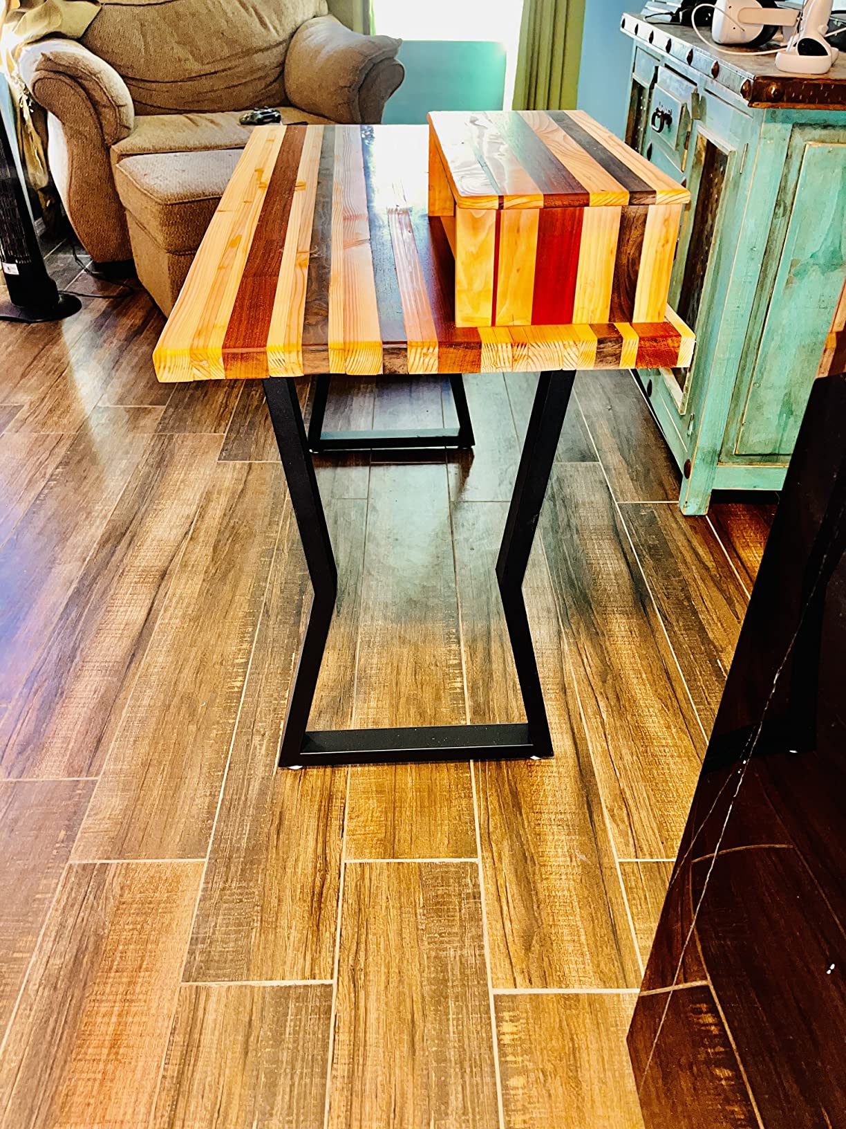 8/mo Finance Luffioner 16” Bench Legs ,Metal Table Legs Heavy Duty