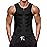 Wonderience Men Waist Trainer Vest Hot Neoprene Sauna Suit Corset Body Shaper Zipper Tank Top Workout Shirt(Black, XX-Large)