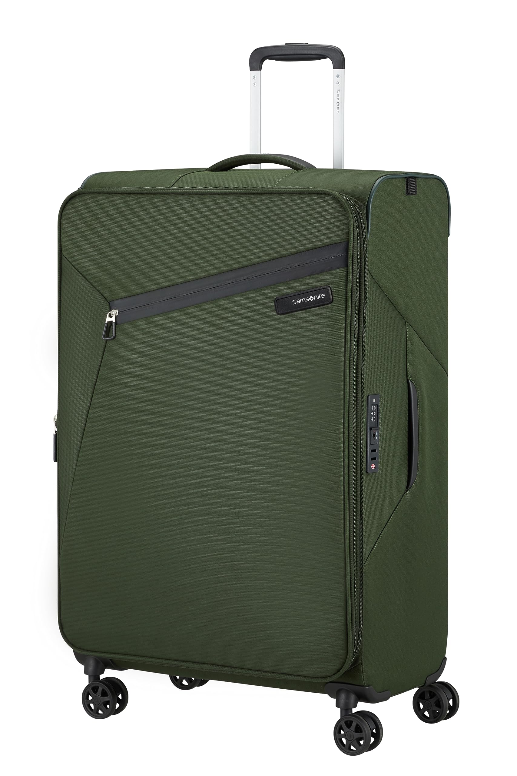 Samsonite Litebeam - Spinner L, Valigia Espandibile, Verde (Climbing Ivy), Spinner 77 cm