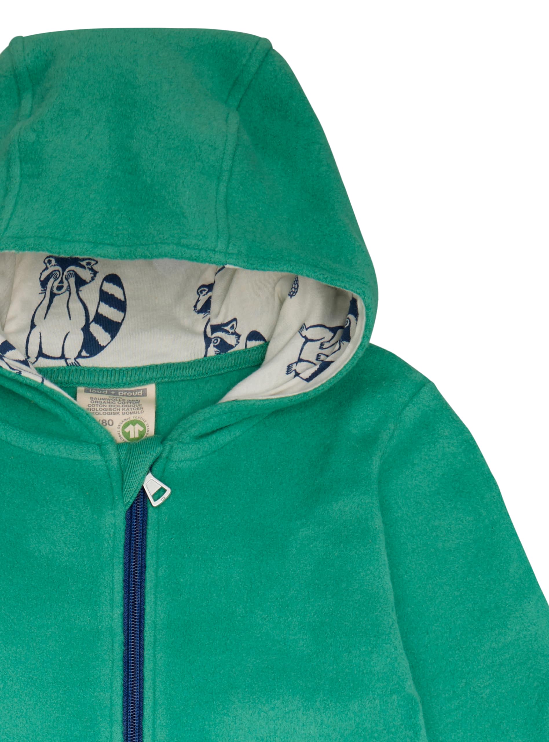loud + proud Unisex Baby Baumwoll-fleece, Gots Zertifiziert Fleeceoverall