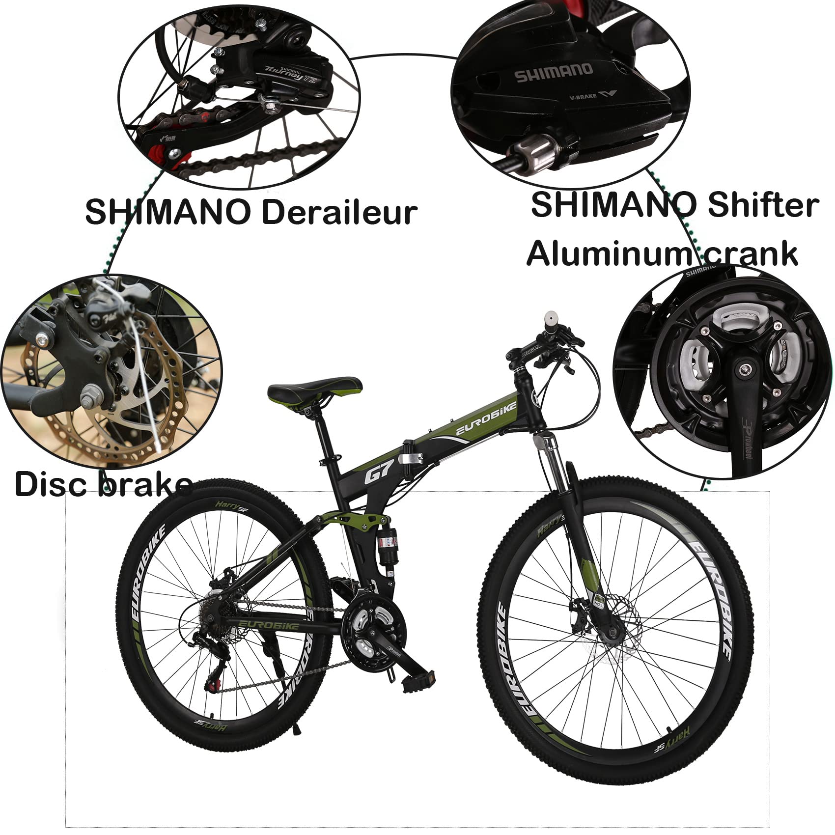 Eurobike Bicicletas MontaÃ±eras Amazon Eurobike G7 Folding