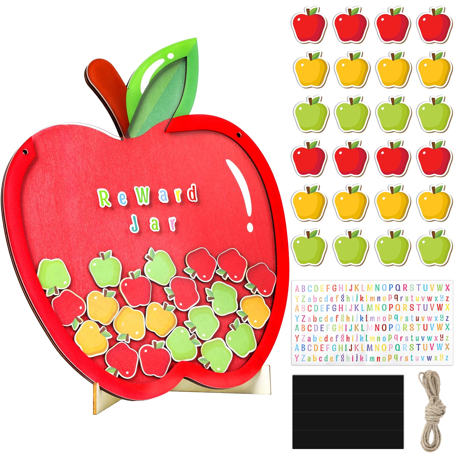 View 1 of [JUST THE APPLE JAR] Qyeahkj Apple Magnetic Reward Jar