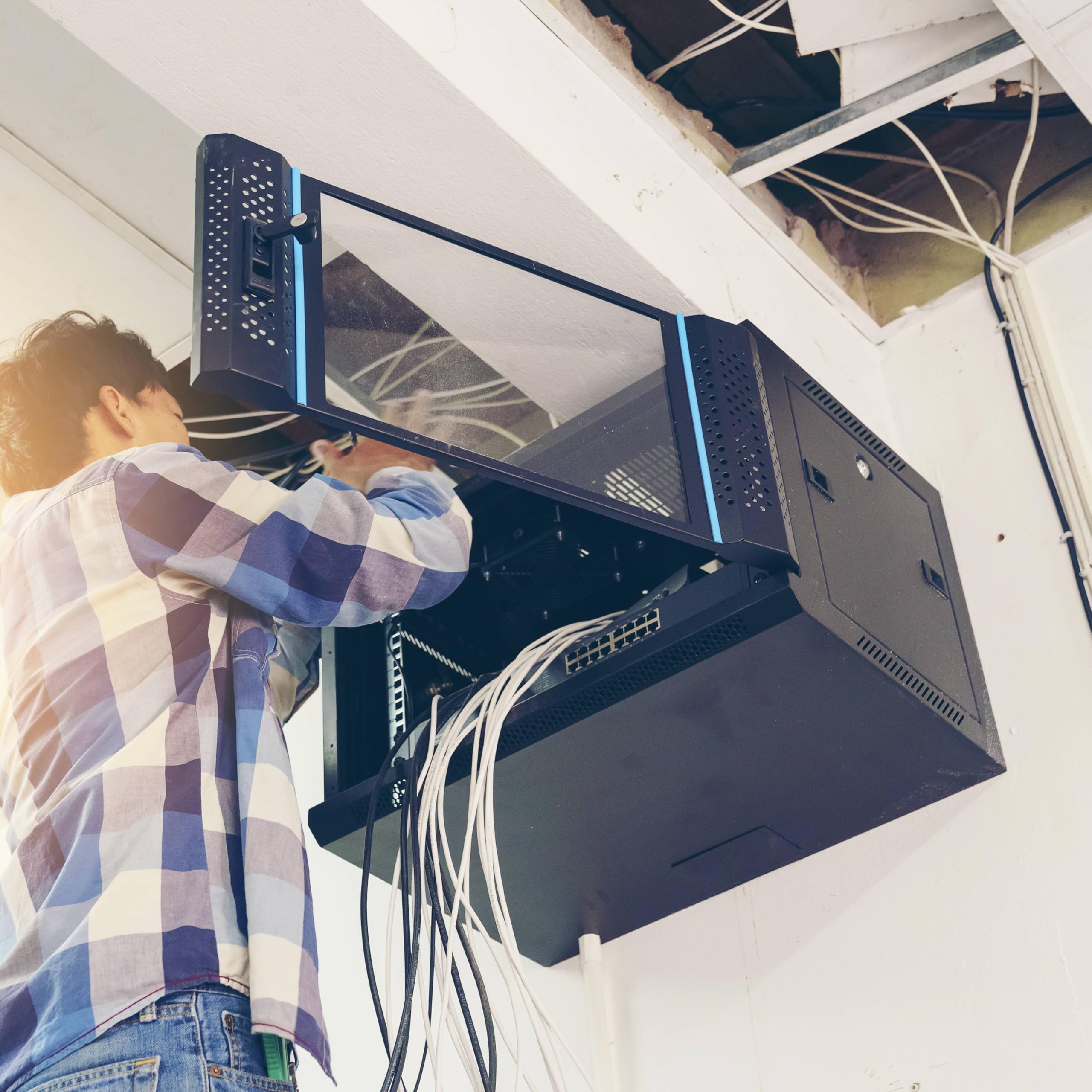 EMOS - FTP kabel sieciowy CAT 5e, 305 m, PCW LSZH - CAT5e kabel krosowy FTP - Gigabit LAN - ekranowany kabel Ethernet - do użytku wewnątrz pomieszczeń