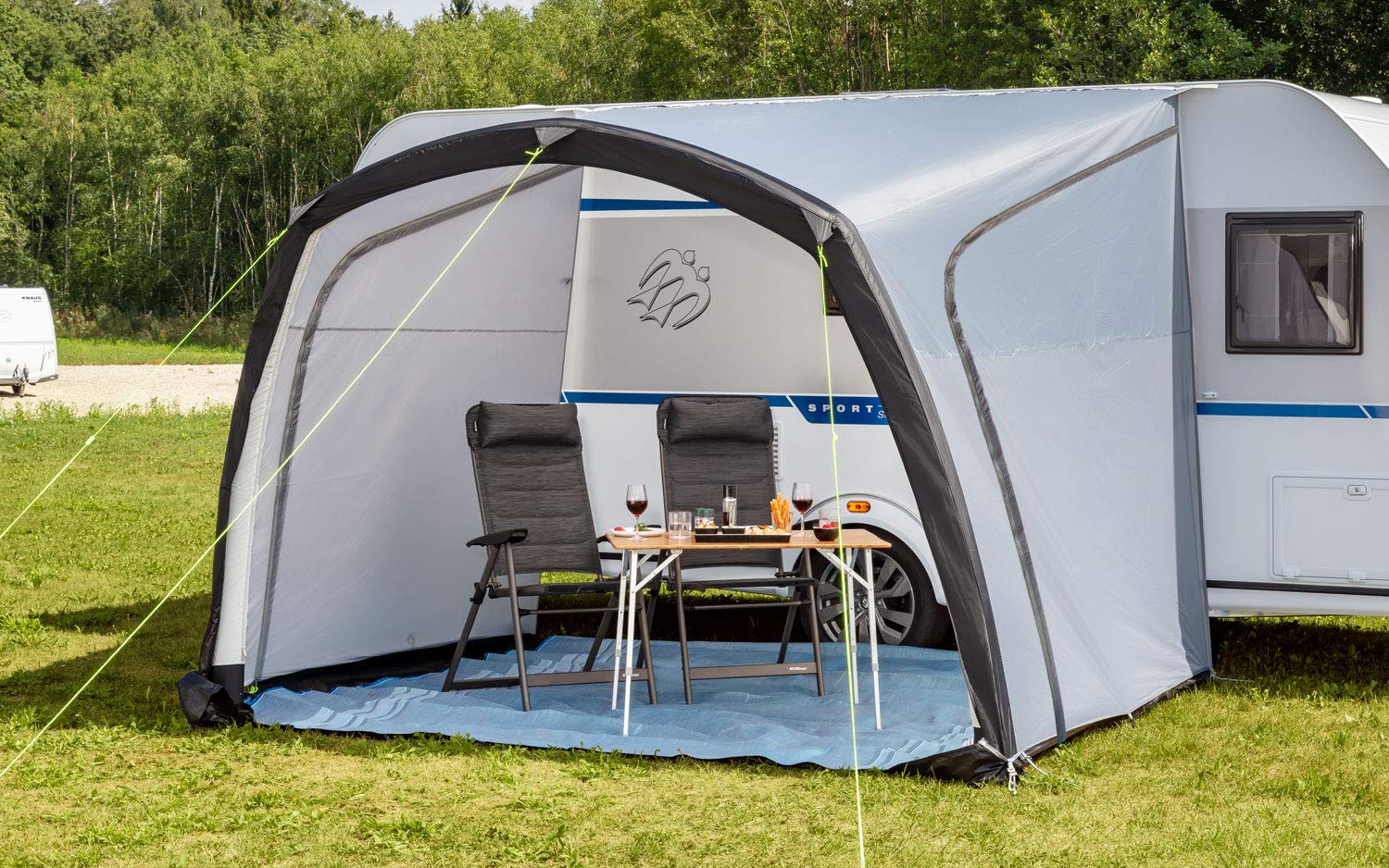 BERGER | Pare-Soleil Gonflable Sombra-L 300x250 | Auvent de Camping | Store pour Camping-Car, Caravane Gonflable | Auvent Gonflable Camping Car | Accessoire Camping Car