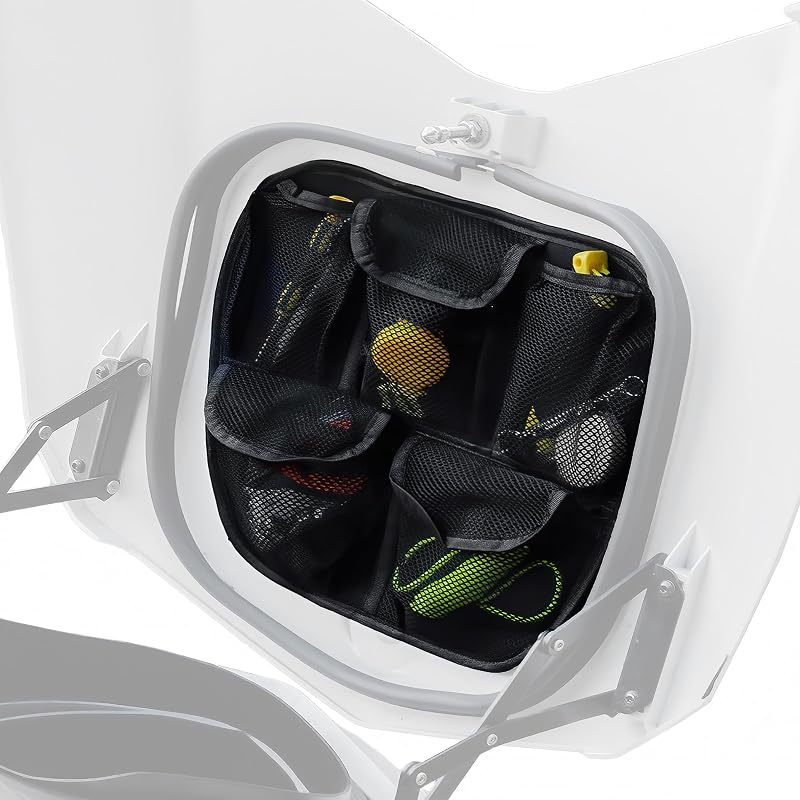 Organizador para Tampa do Porta-Malas Dianteiro BAKAFOH para Can-Am Spyder F3 F3-S F3-T F3-L 2015 em diante, 5 bolsos de tela, preto