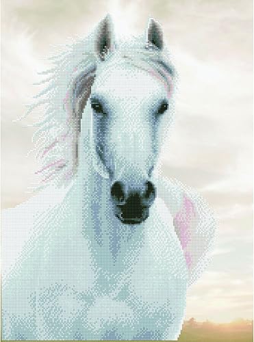 Miniatura 6 de DIAMOND DOTZ Imperial Stallion - Kits de pintura de diamantes para adultos, kit de arte de diamante, un relajante kit de manualidades creativo con