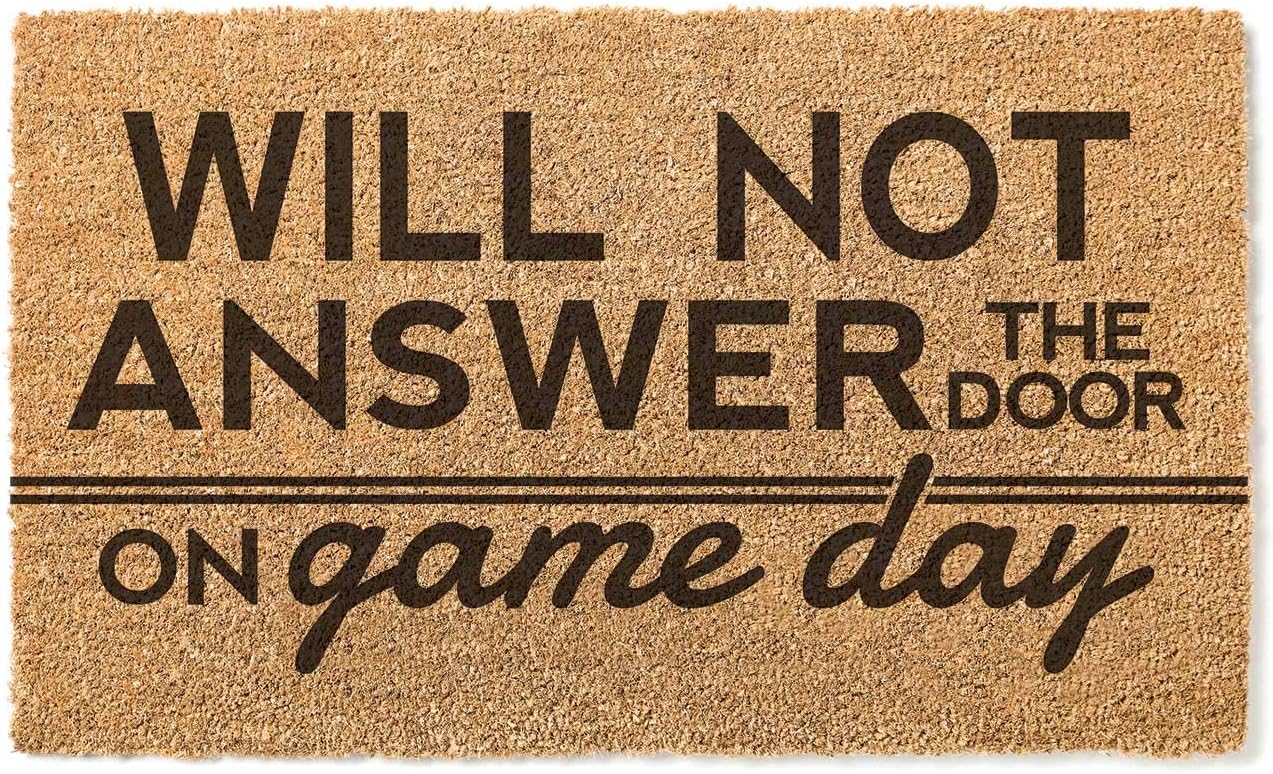 18x30 Coir Doormat Will Not Answer on Game Day