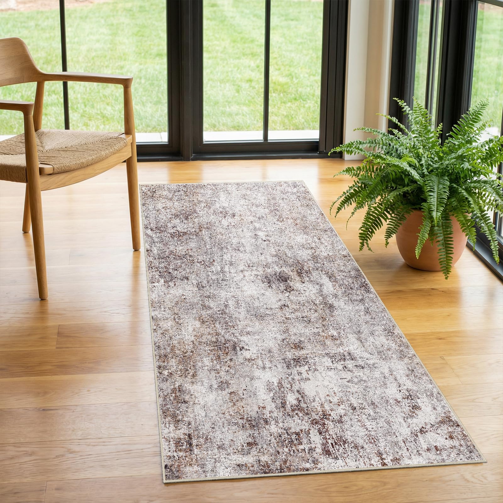 Puino 2x4 Abstract Washable Rug