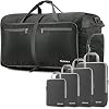 Gonex 100L Large Foldable Duffle Bag with Packing Cubes