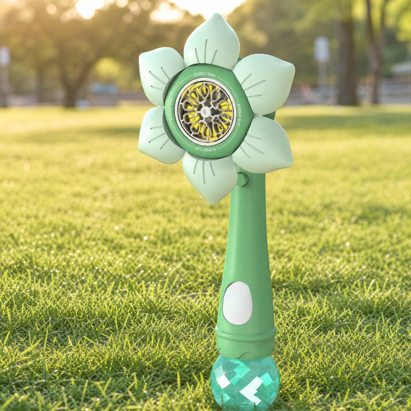 kowaku Soffia Bolle Automatico Portatile Multiforo Giocattolo Senza per attività Familiari All'aperto, Giardino, Feste, Verde