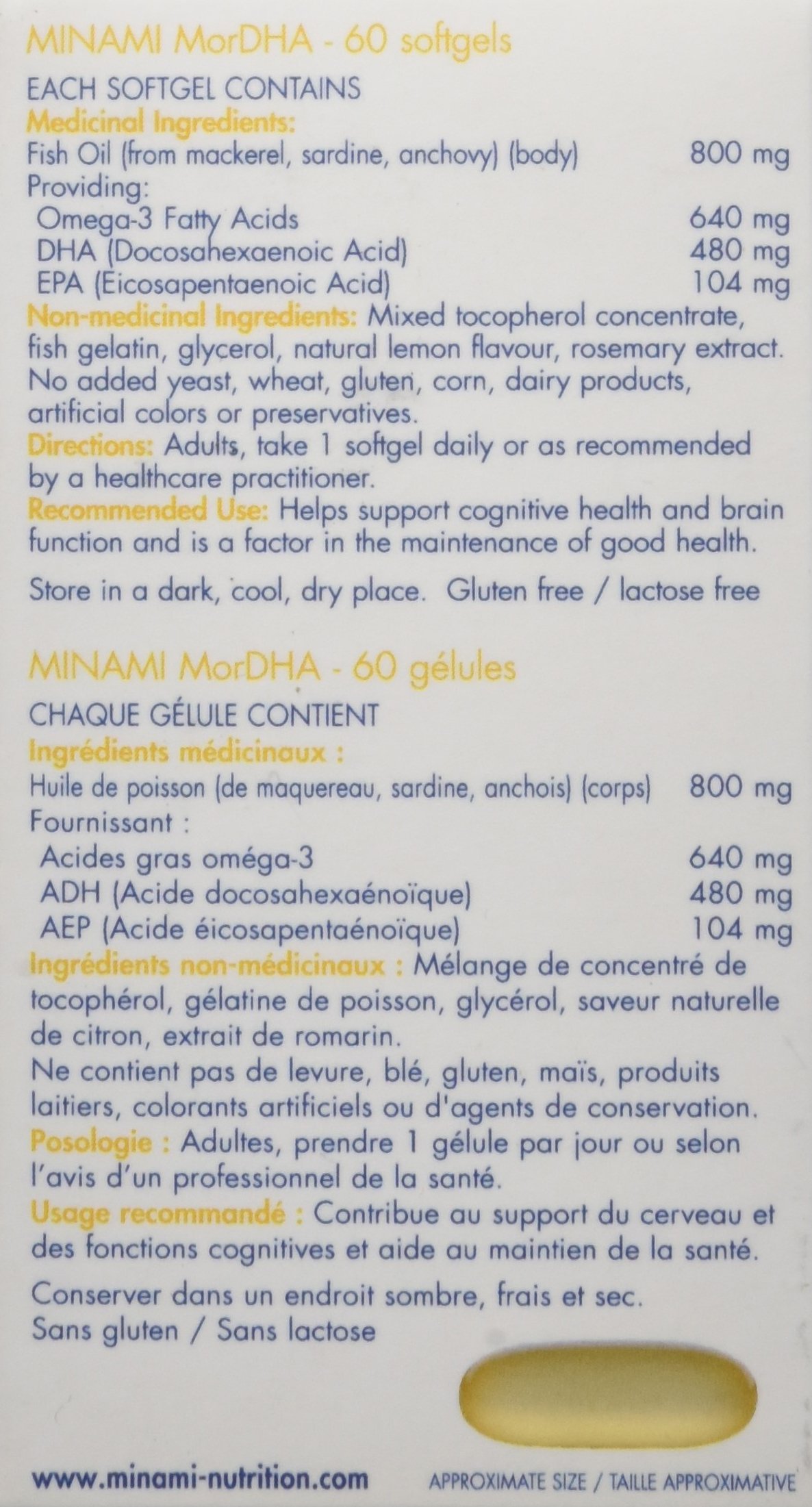 Minami Nutrition MorDHA® Prenatal 60 softgels
