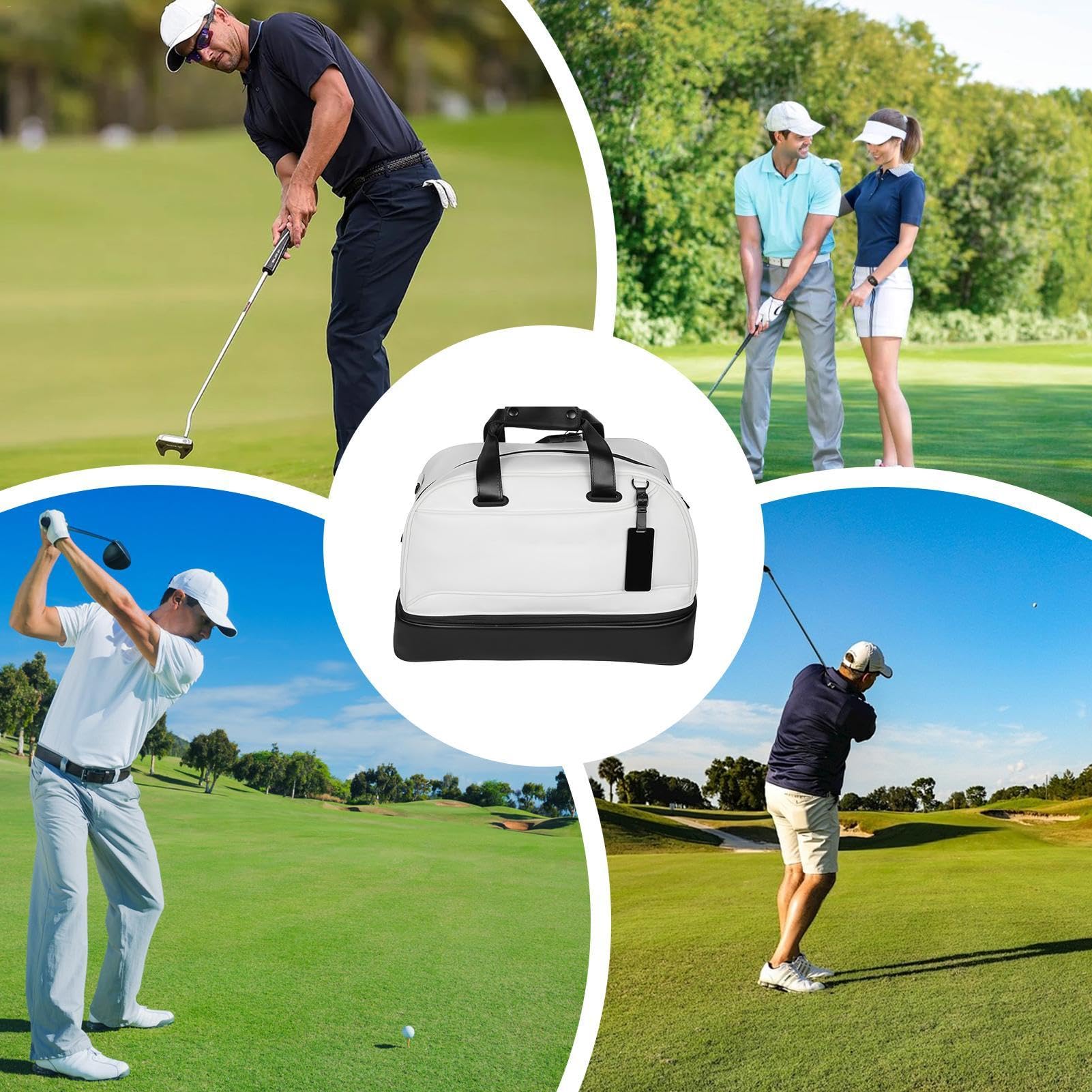 de golf con múltiples bolsillos, de viaje con correa ajustable de gran