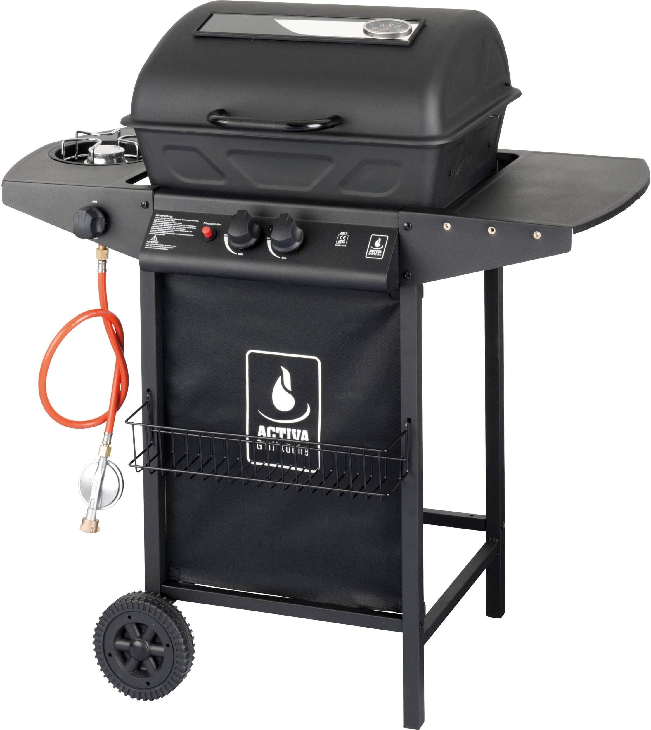 Lavasteingrill Für Propangas – 4-flammig, 18 KW, Produktbild-Vorschau 4