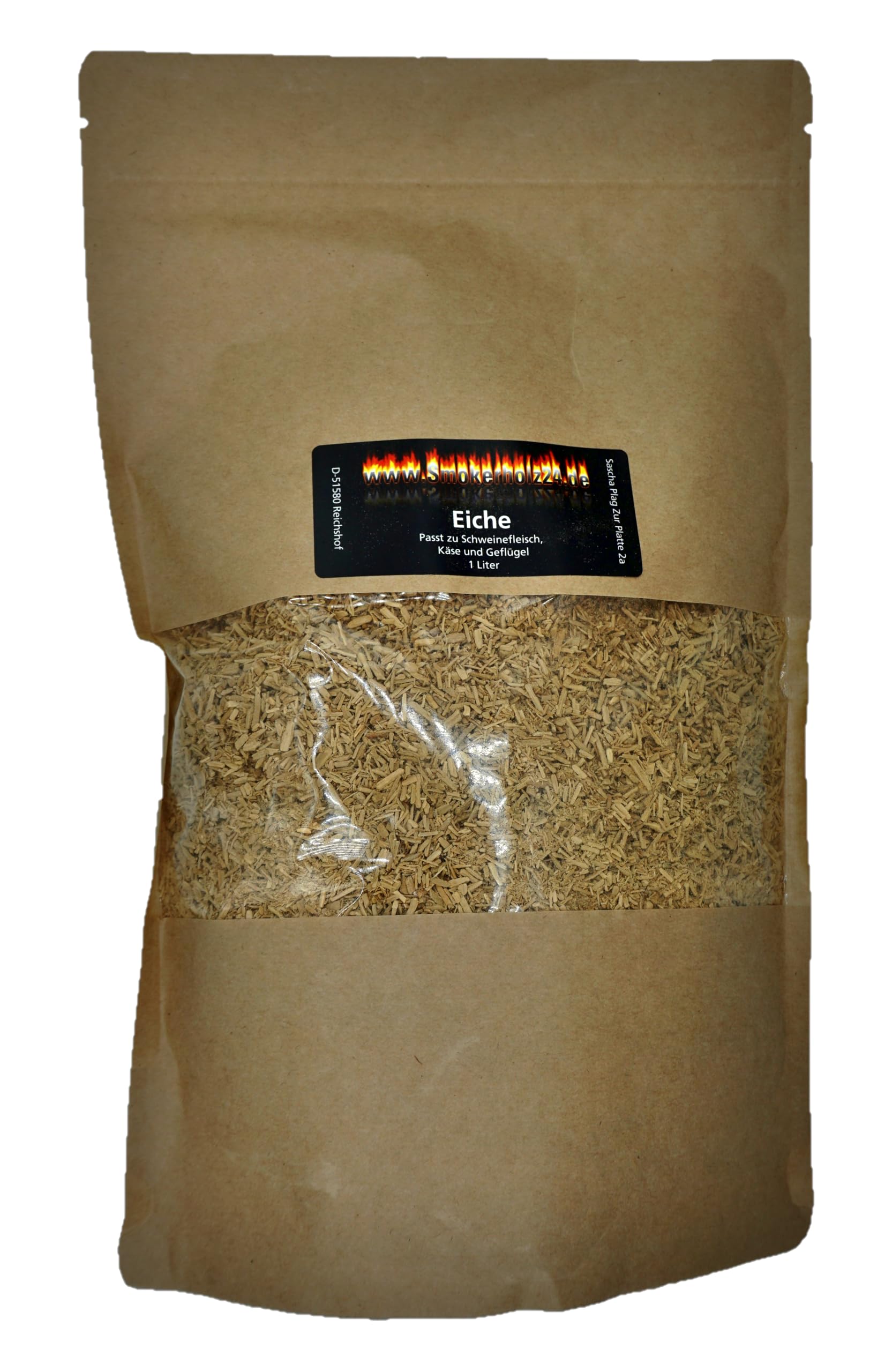 Www.smokerholz24.de Bbq Plag Wood Bbq Smoking Flour 1 Litre Like Beech Hickory Whisky Sherry Or Red Wine (Oak)