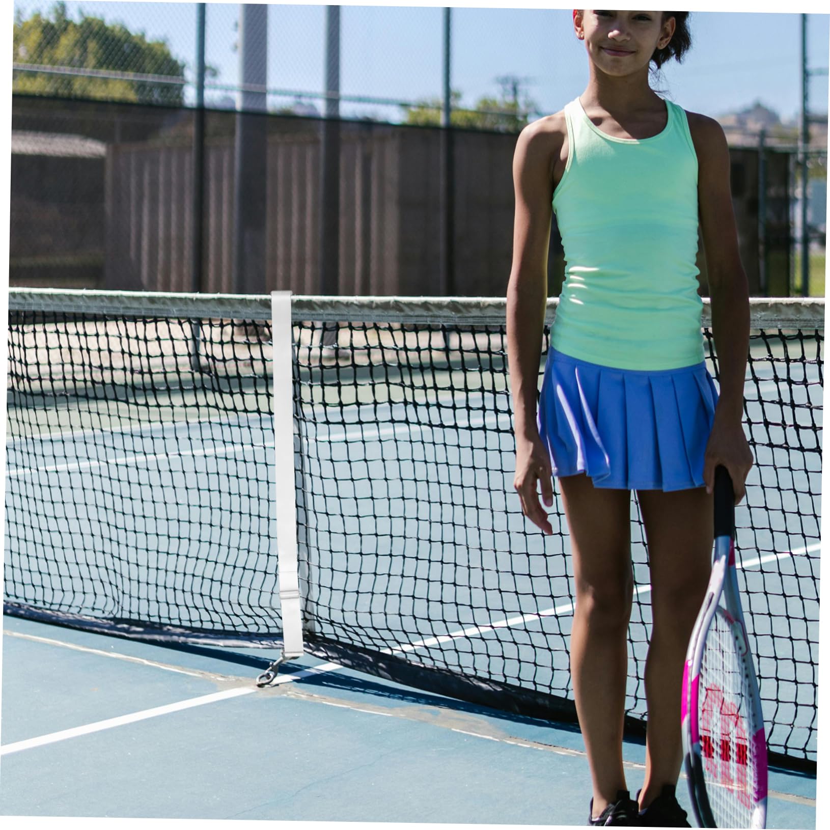 Toddmomy 4 Pezzi Cinghia per Rete Tennis Accessorio Sportivo per Campi Tennis e Badminton Durabilità e Rispetto delle Normative Ufficiali