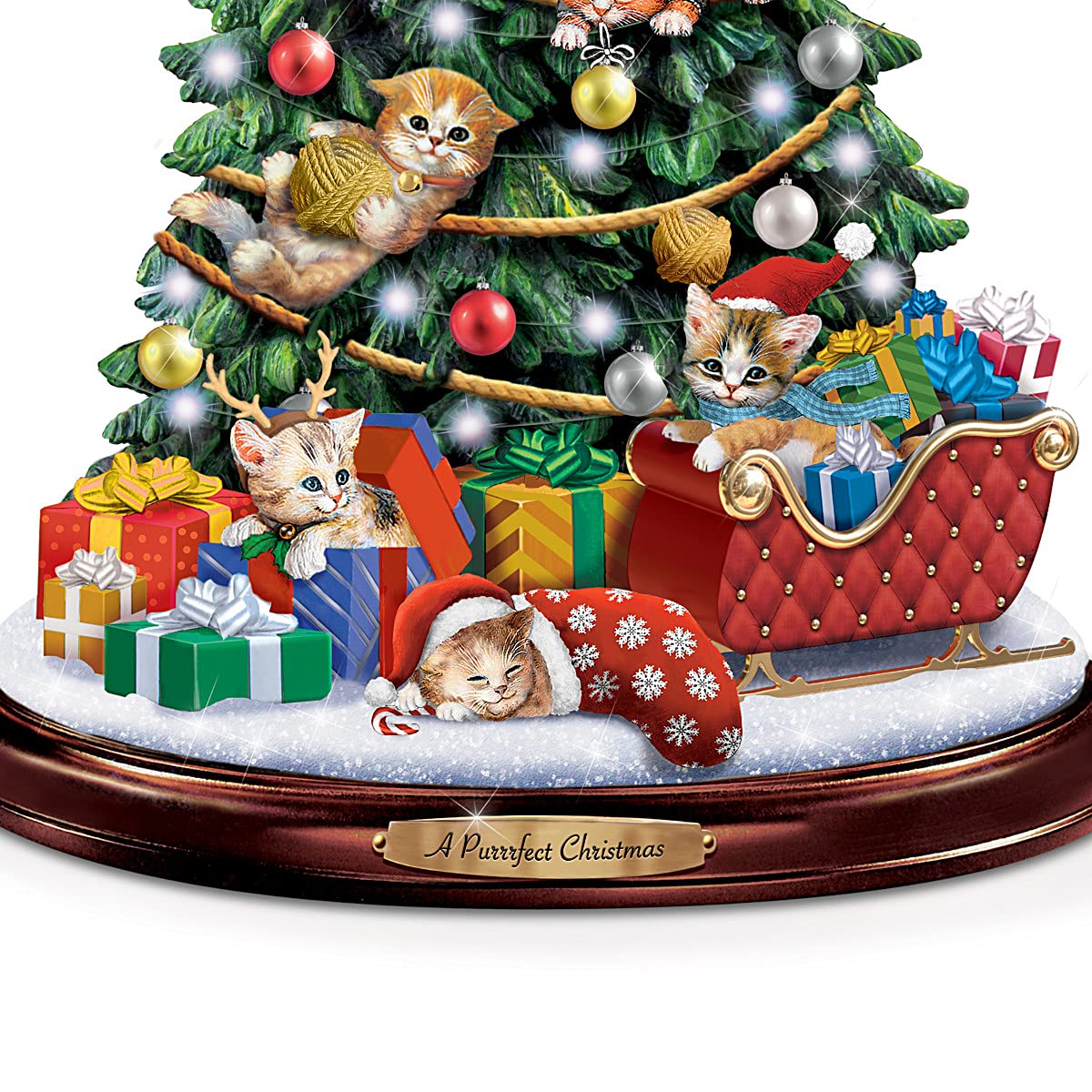 Jurgen Scholz A Purrrfect Christmas Cat-Themed Illuminated