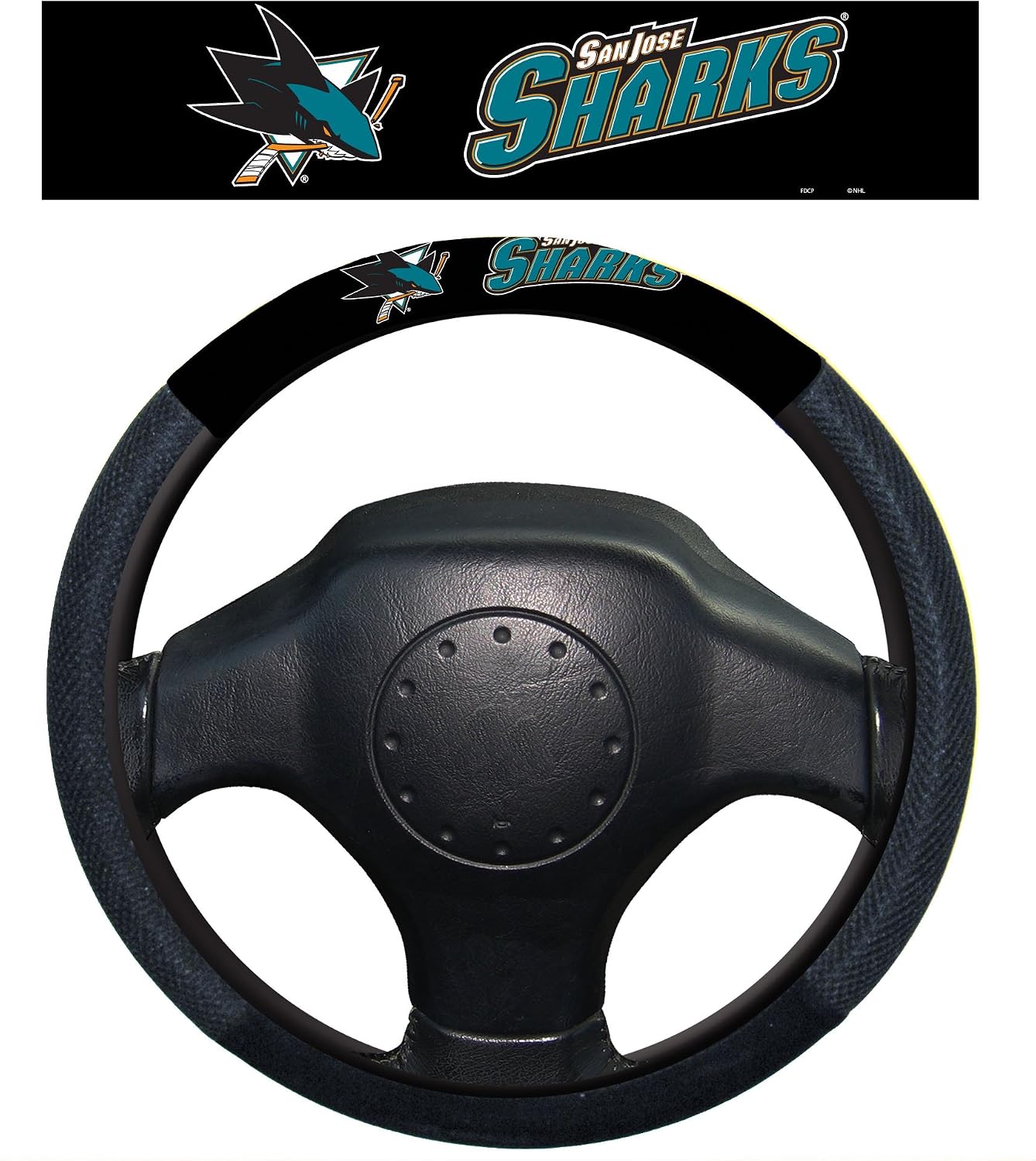 NHL Poly-Suede Steering Wheel Cover