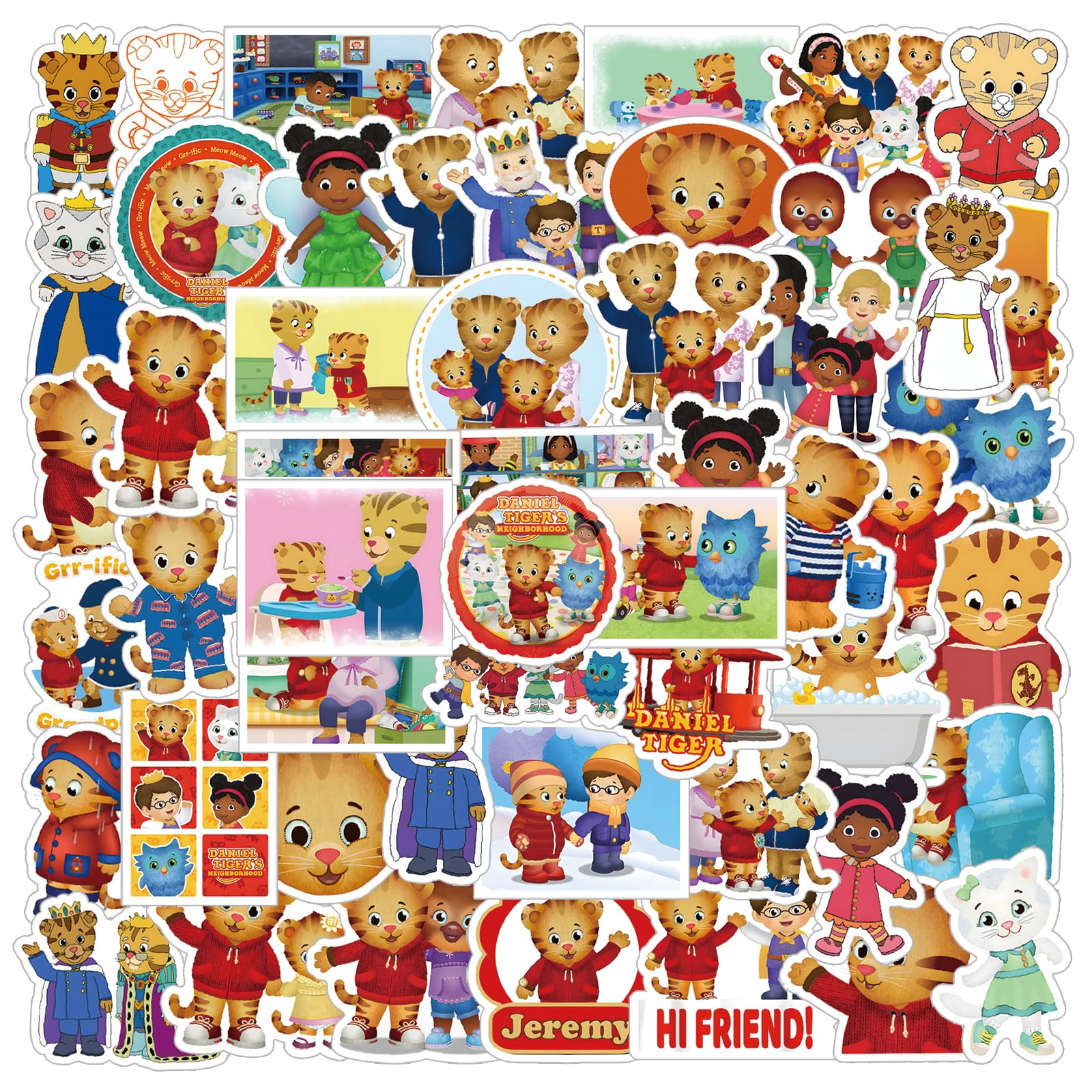 Snapklik.com : 52Pcs Cute Cartoon Stickers Pack, Aesthetic Vinyl ...