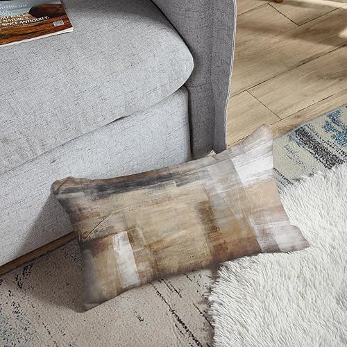 Vista 145 de Britimes Fundas de almohada modernas para decoración del hogar, 18 x 18 pulgadas, juego de 2 fundas de almohada decorativas, fundas de almohada Gris