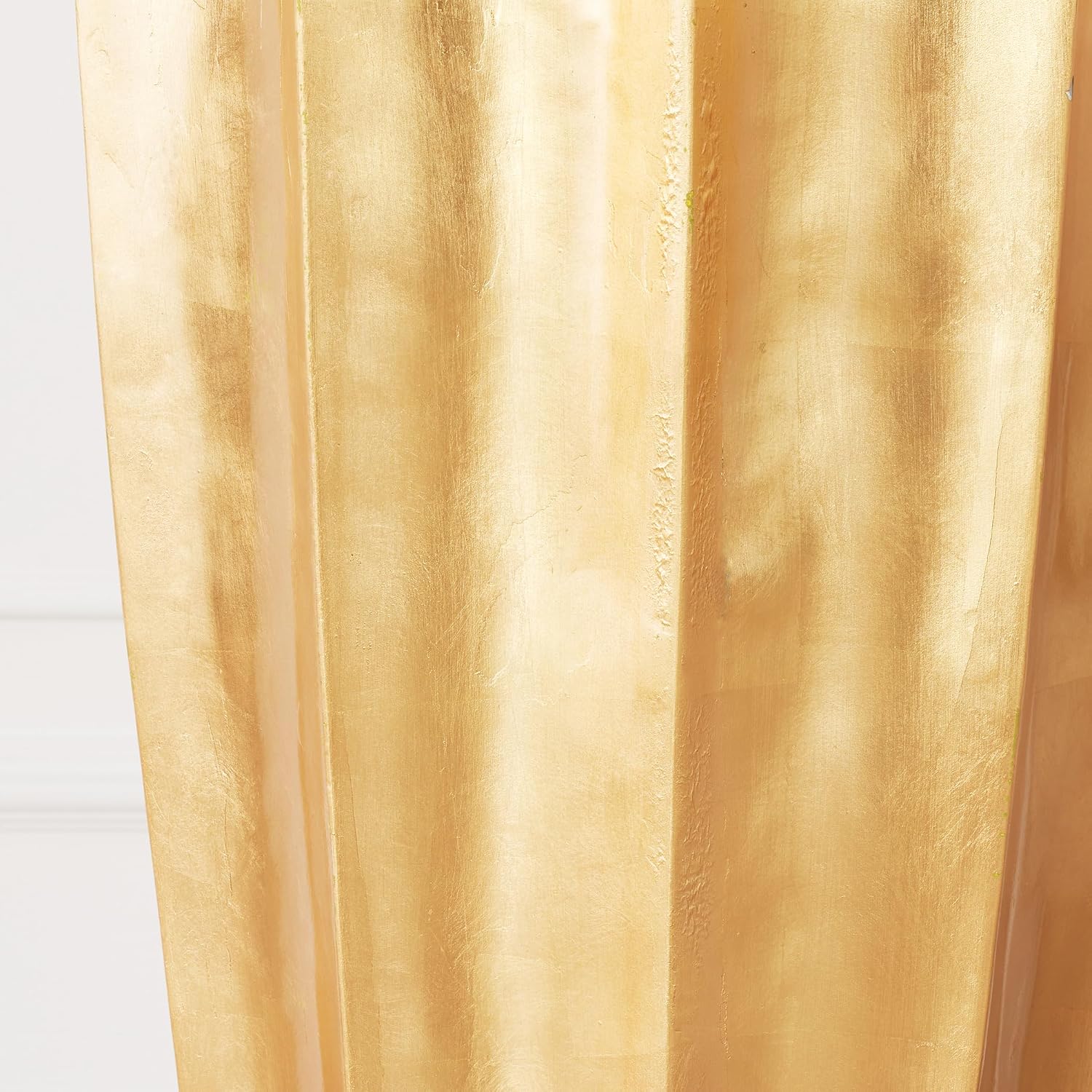 Z Gallerie 48" Accolade Floor Vase, Elegant Fluted Gold Metallic Large Fiberglass Decorative Vase for Home, Office