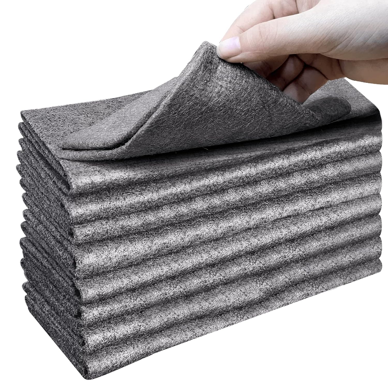 XANGNIER Thickened Magic Cleaning Cloth 8 Pcs Lint Free Cloth Reusable Microfiber Cleaning Rag for Windows Mirror Glass