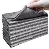 Thickened Magic Cleaning Cloth,8 Pcs Lint Free Cloth,Reusable Microfiber Cleaning Rag for Windows,Mirror,Glass,Car,Gray