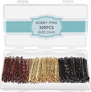 300 Pcs Bobby Pins Mixed color, Hair Pins for Women Girls and Kids, (Mix...