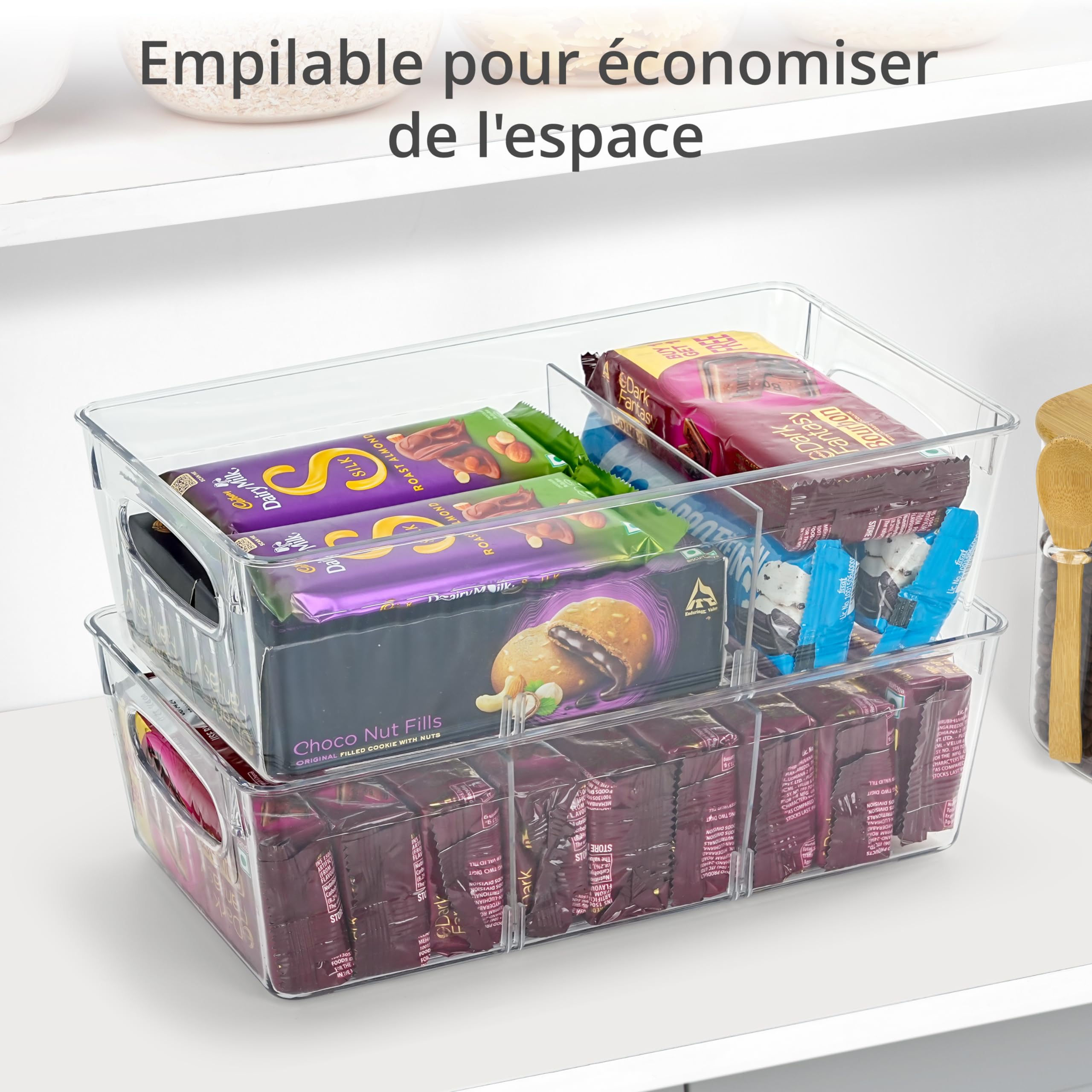 Sorbus Bacs De Rangement Sorbus Pour Garde-manger Avec Séparateurs Et