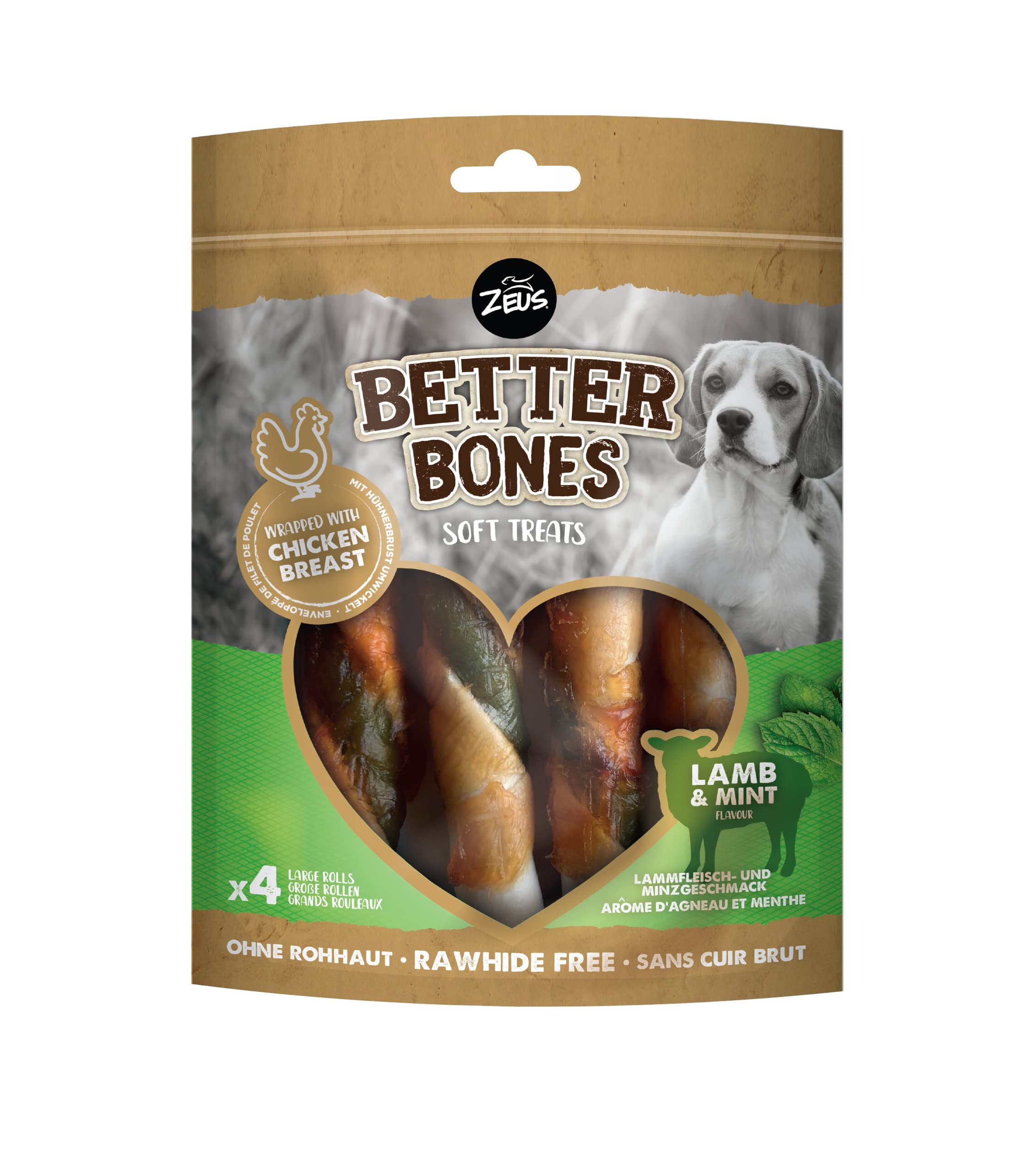 (6) Zeus Better Bones Lamb Large Rolls