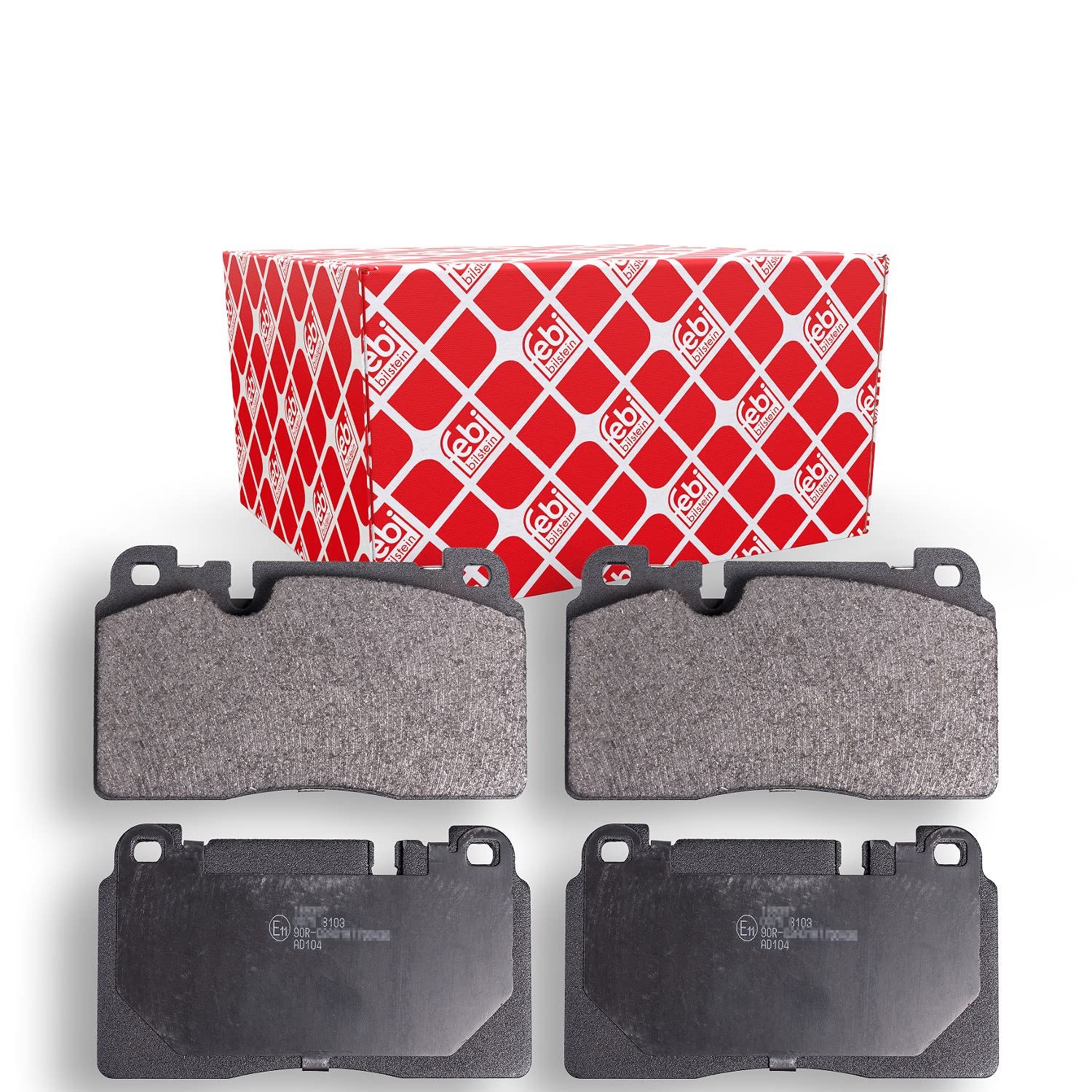 Front FEBI BILSTEIN 16939 Brake Pad Set, disc brake for AUDI,PORSCHE