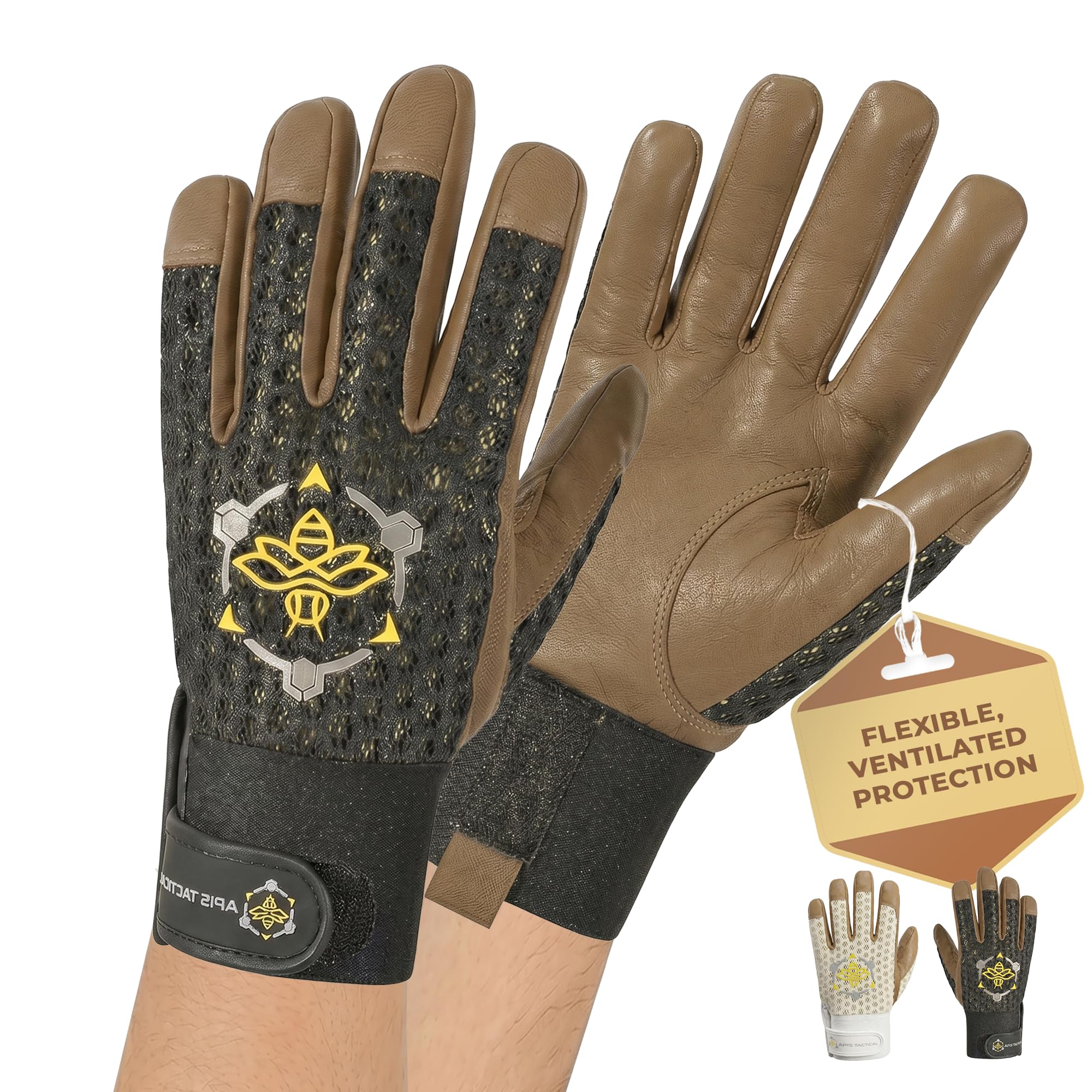 Apis Tactical Professional Goatskin Beekeeping Gloves