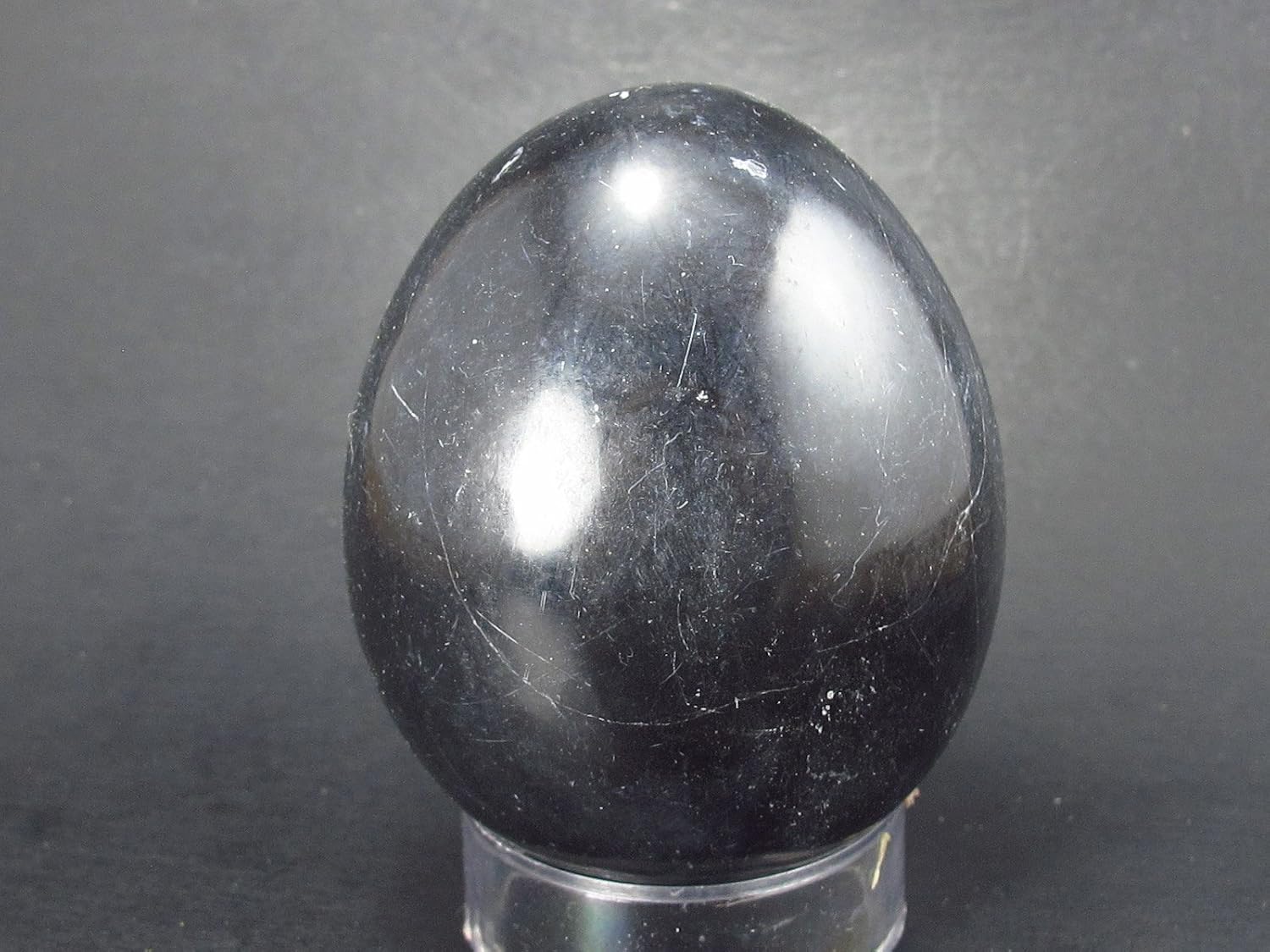 Black Onyx Egg From Peru - 2.3"