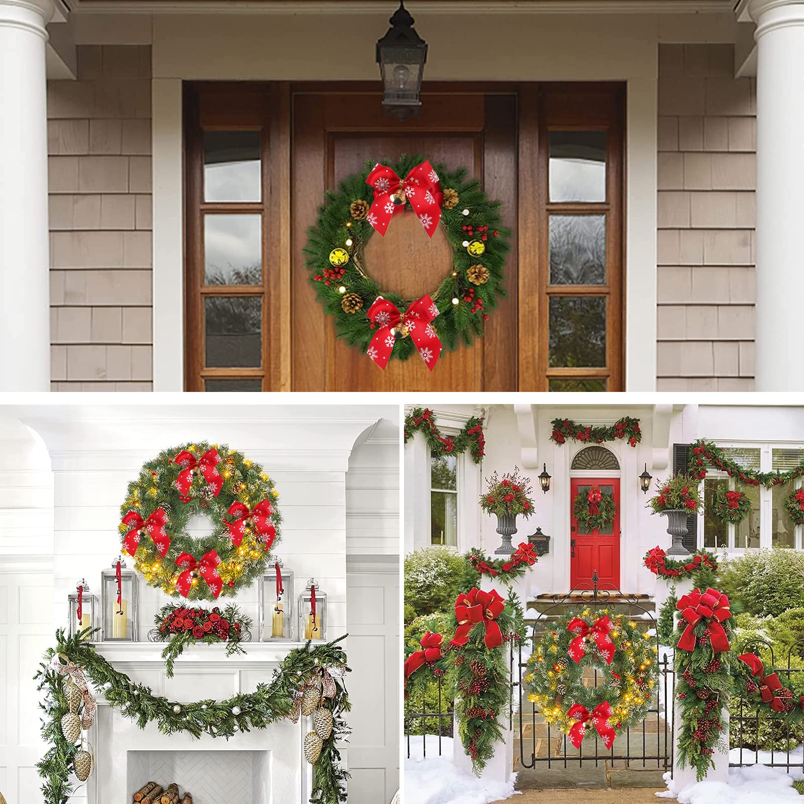 10 Pcs Arc De Noël Nœud Pour Sapin Noel Ornements D'arbre Décoratif 10 Pcs Arc De Noël Nœud Pour Sapin Noel Ornements D'arbre Décoratif