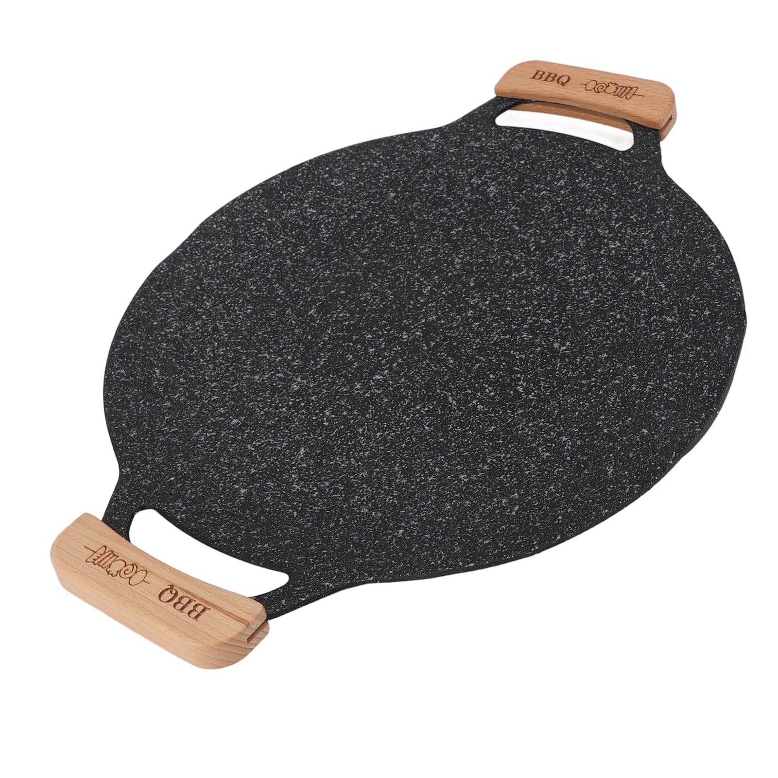 Sartén Parrilla Redonda De Hierro Antiadherente Para Camping (Pequeña: 20 Cm)