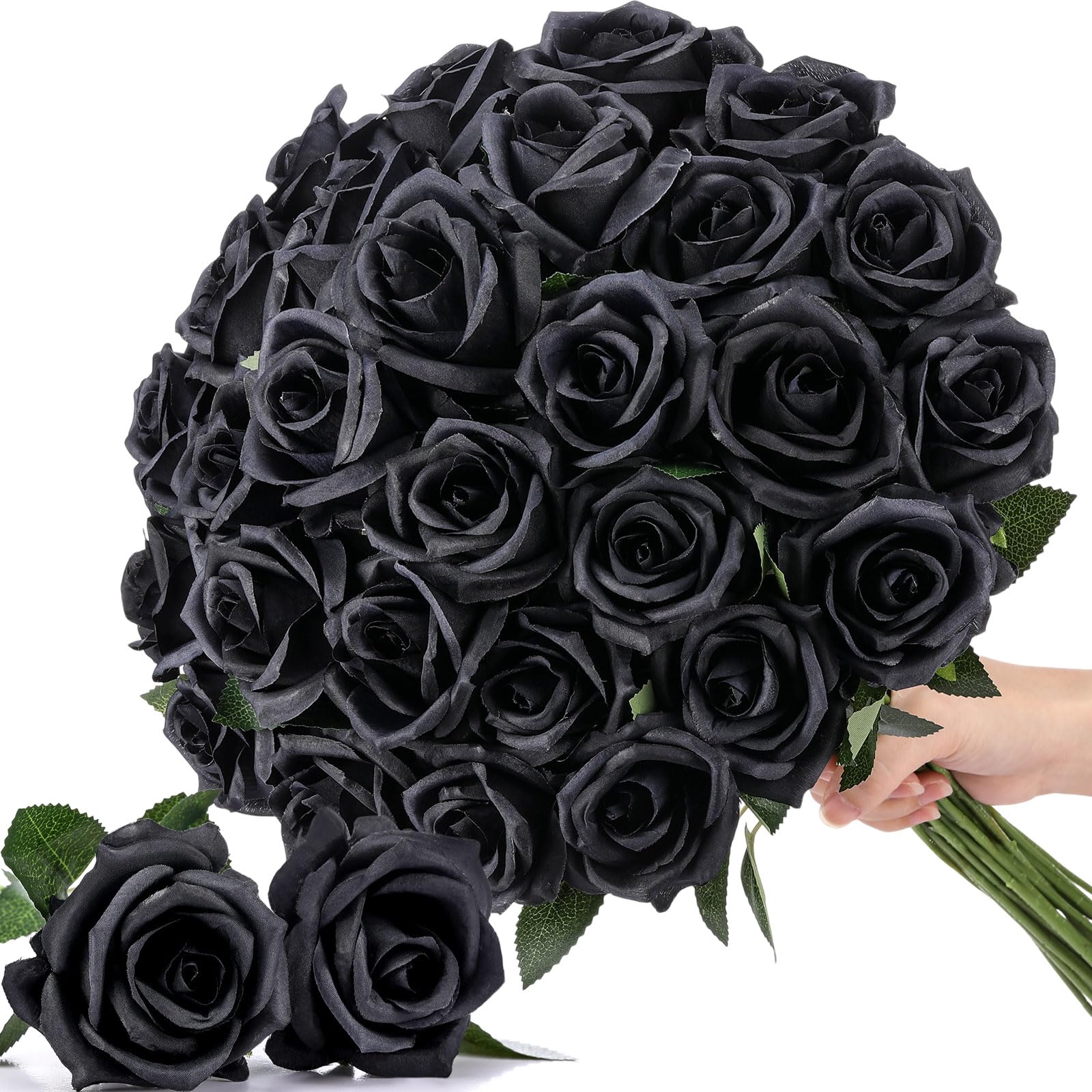 Thiccywoov 30 Pcs Rose Artificial Flowers